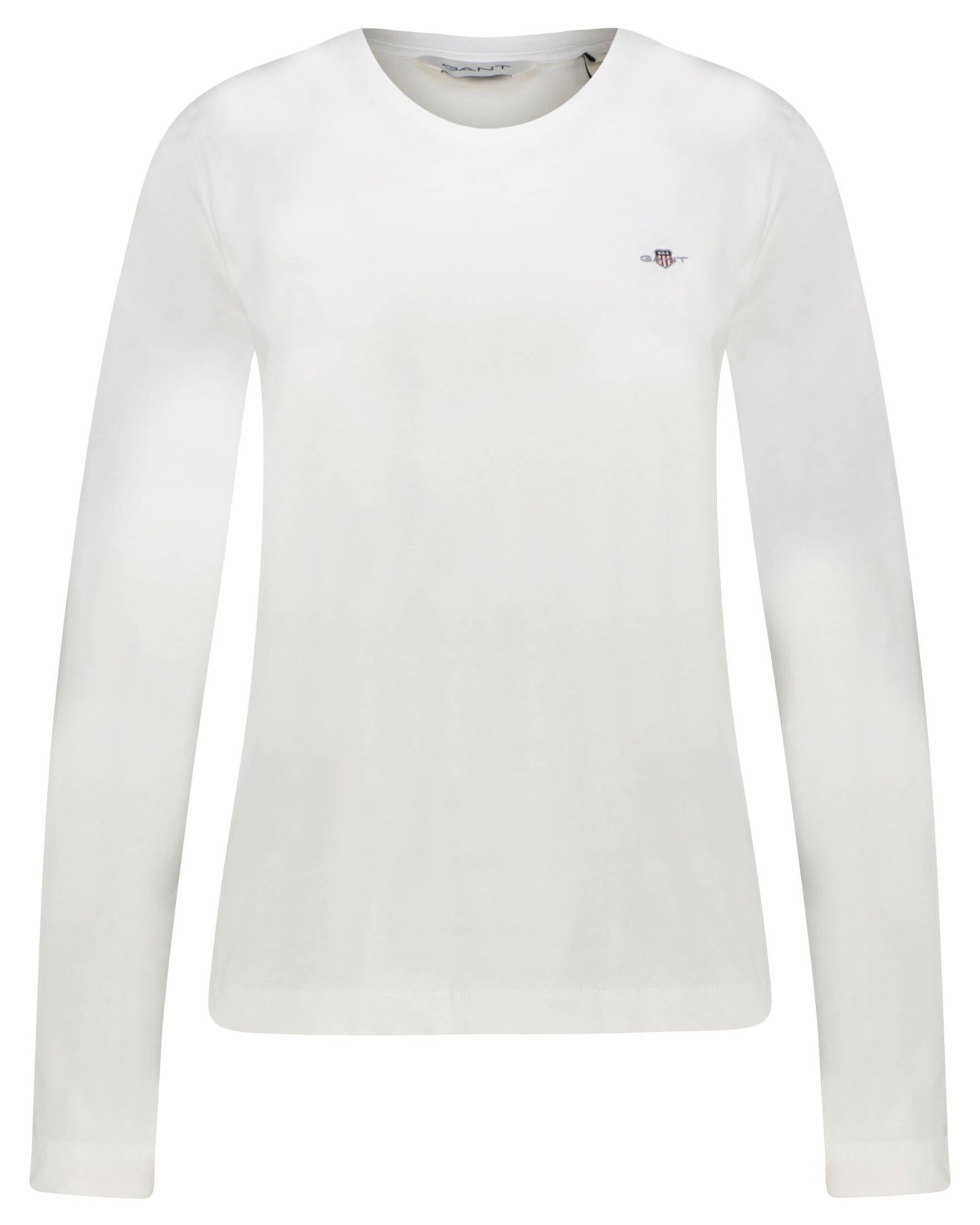 Gant T-Shirt Damen Longsleeve REG SHIELD (1-tlg) weiss (10)