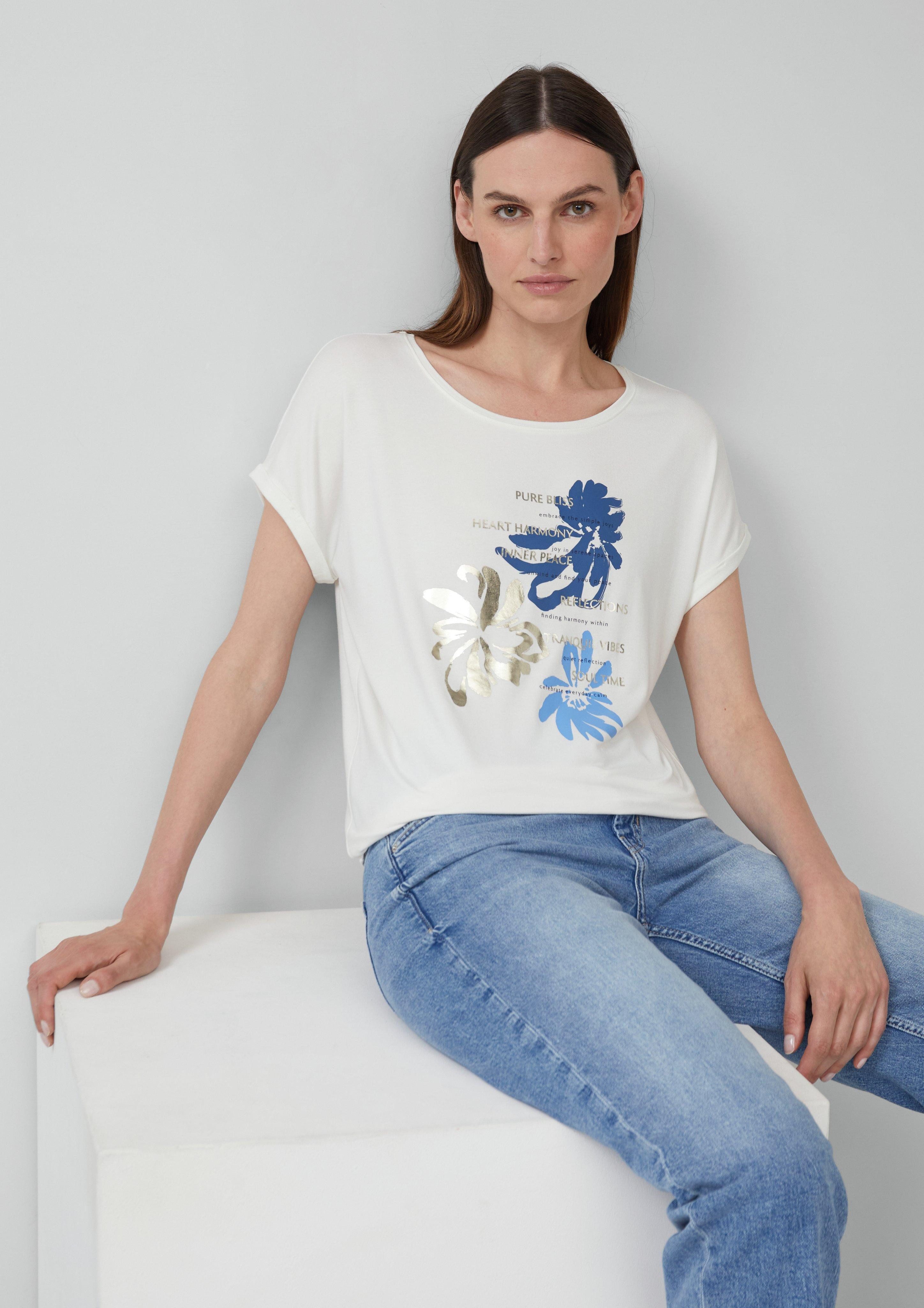 s.Oliver Shirttop T-Shirt aus Viskosemix im günstig online kaufen