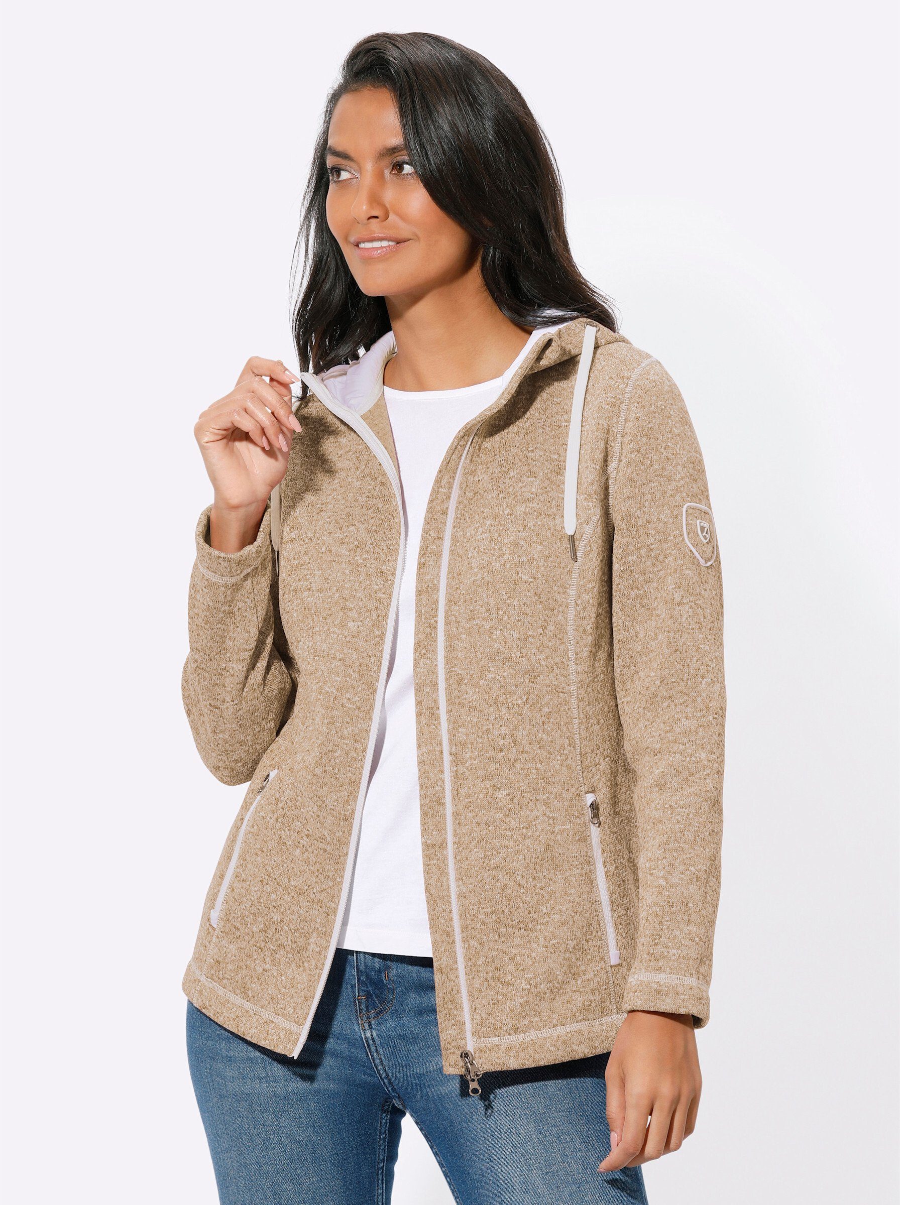 Witt Fleecejacke Strickfleece-Jacke günstig online kaufen