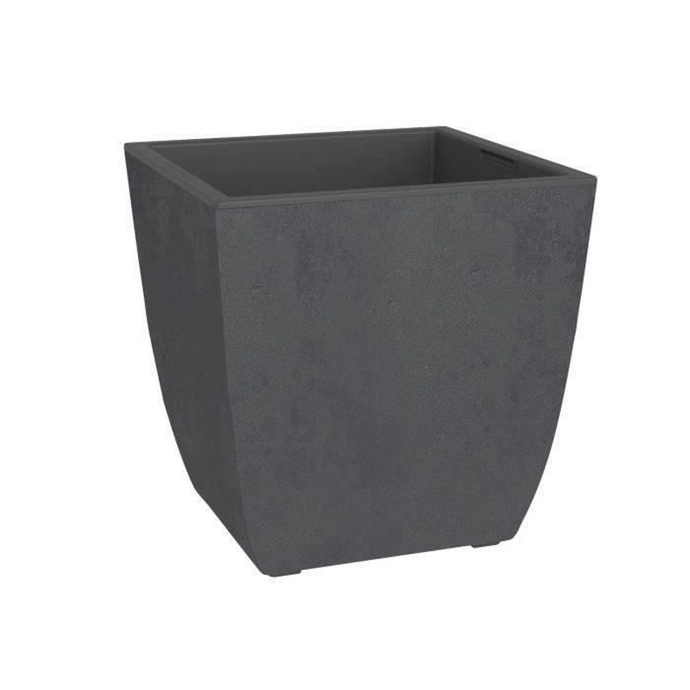 EDA Balkonkasten Blumenkasten – DIVA BASALT – Anthrazitgrau – Quadratisch – 42 l