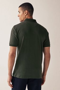 Next Poloshirt Strukturiertes Poloshirt in Blockfarben (1-tlg)