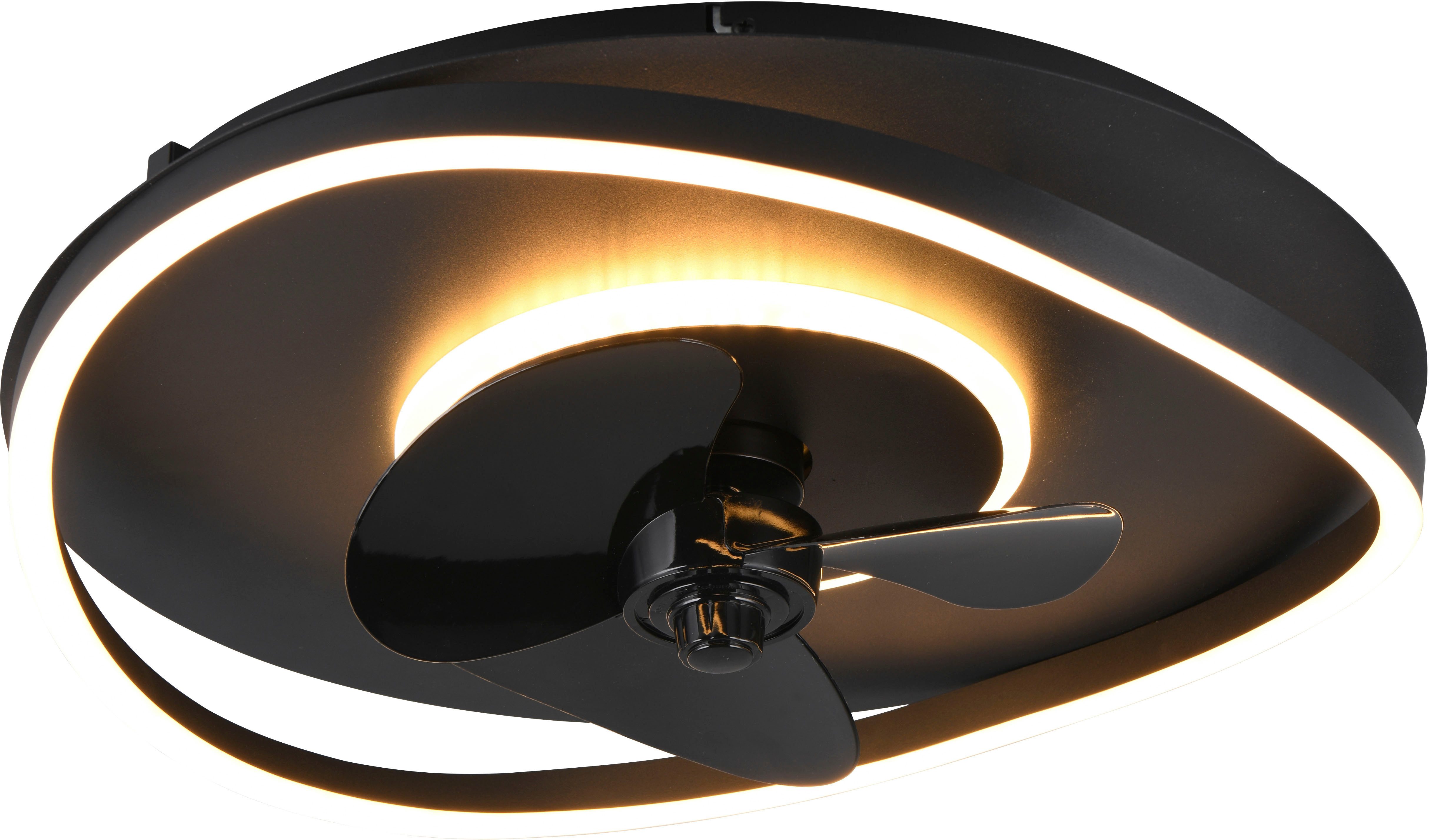 Reality Leuchten LED Deckenleuchte SORTLAND Deckenventilator günstig online kaufen