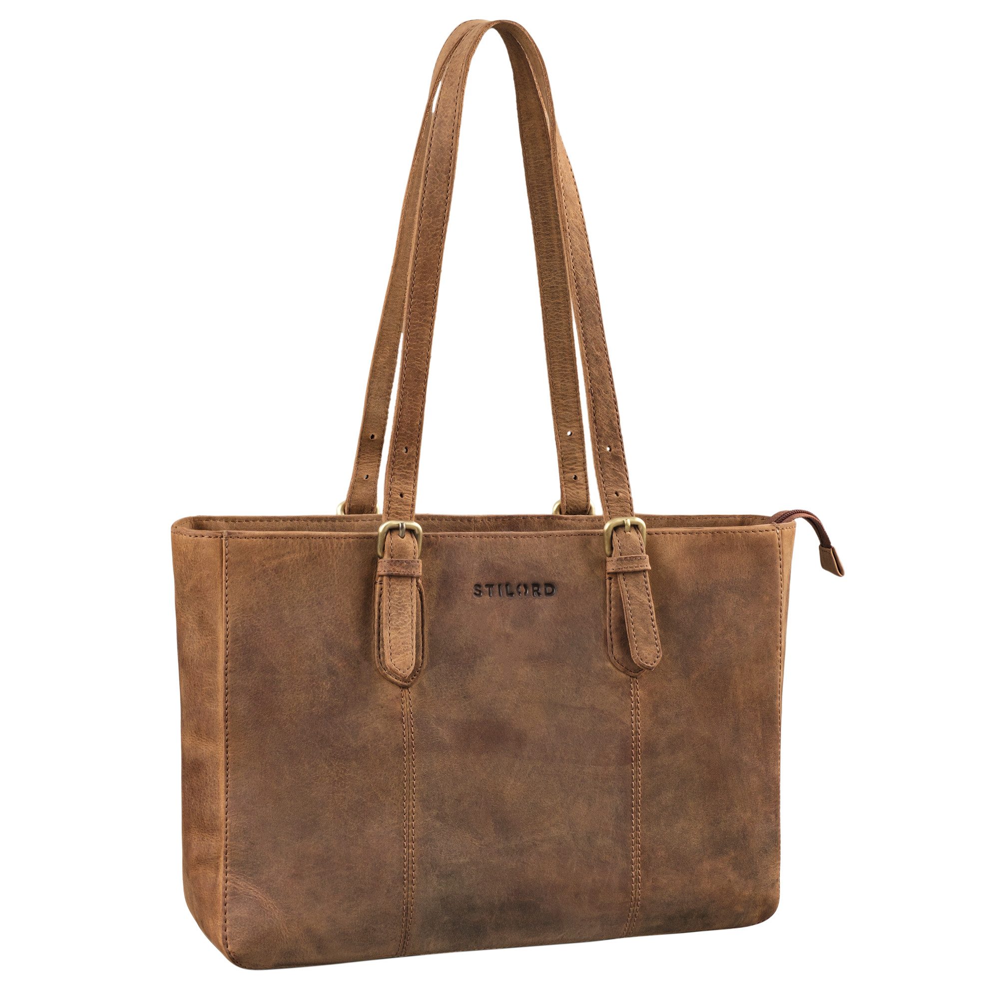 STILORD Handtasche "Rosalind" Damen Leder Handtasche Mittelgroß