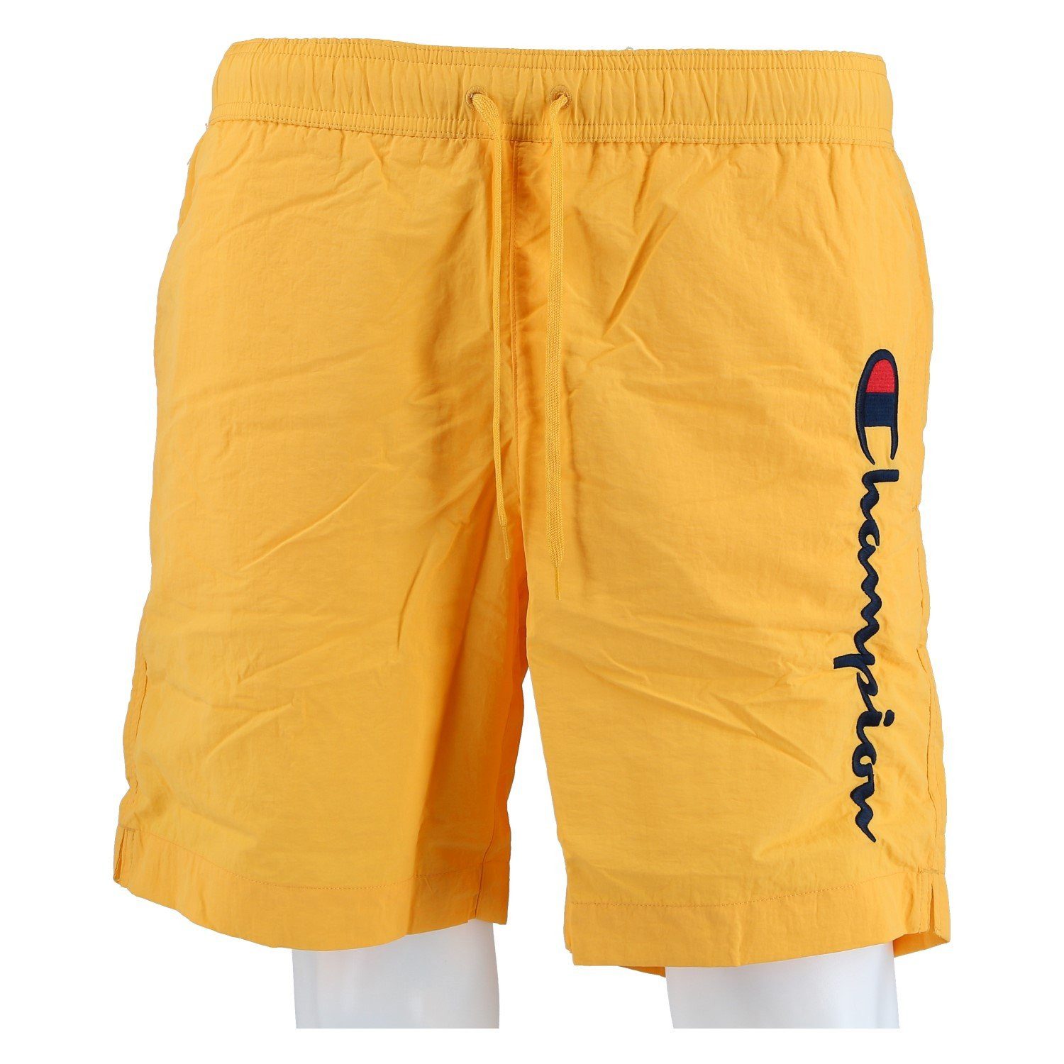 Champion Shorts Freizeithose (mit Innennetz) mit Logo-Schriftzug gelb Herren