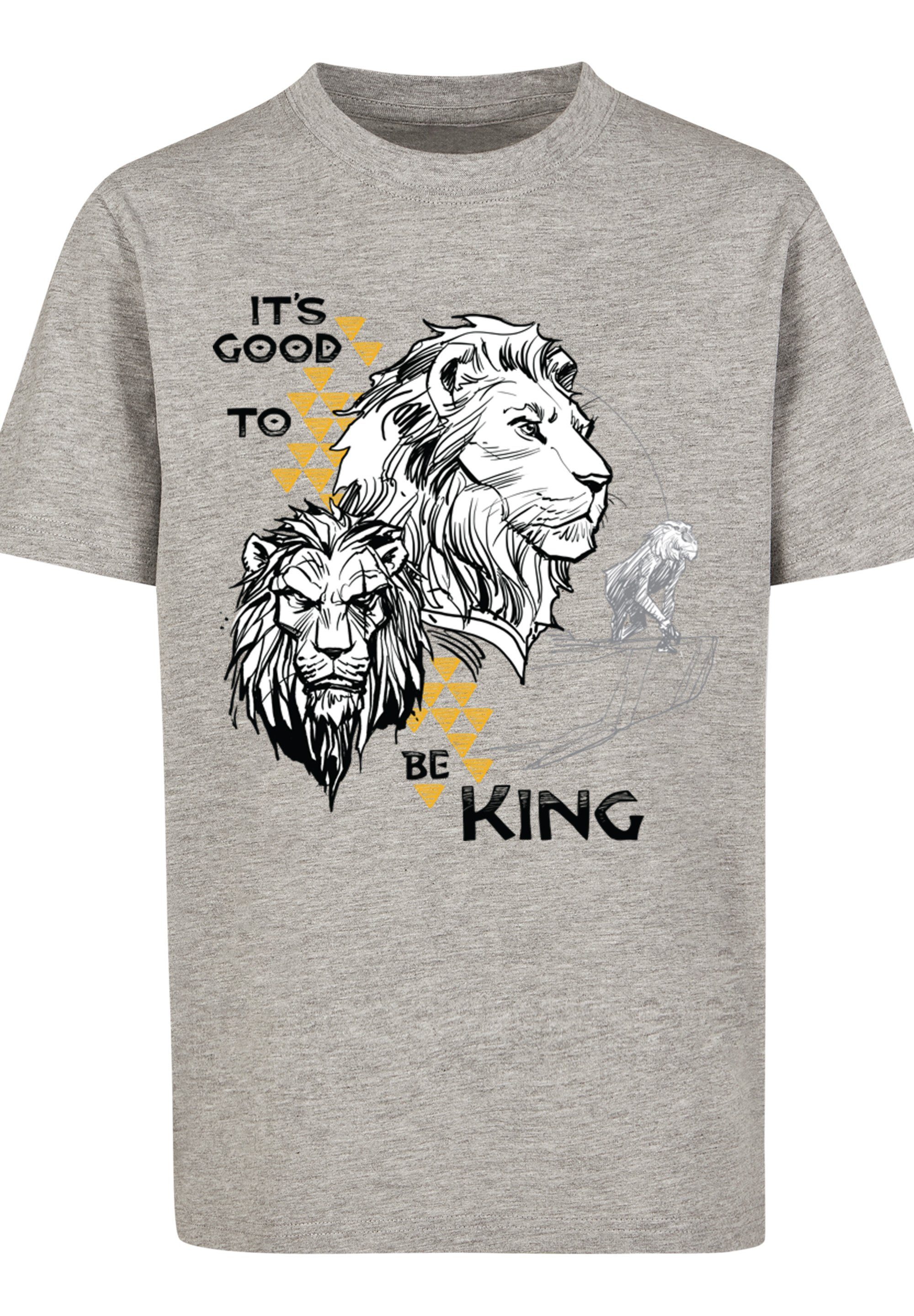 heather Disney König der Print To T-Shirt grey Good It's Löwen Movie Be King F4NT4STIC