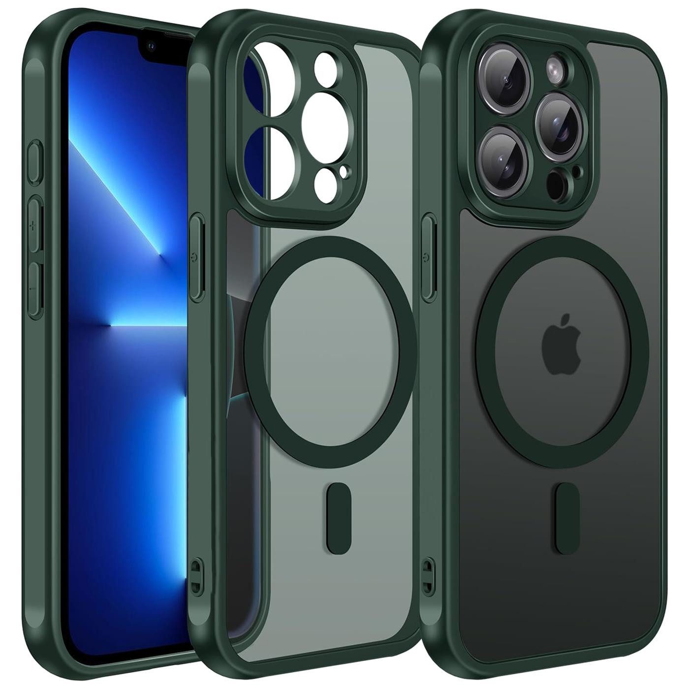 CoolGadget Handyhülle für Apple iPhone 13 Pro Max 6,7 Zoll, Kamera Schutz Hülle Silikon Hard Case Schutzhülle für Magsafe Zubehör