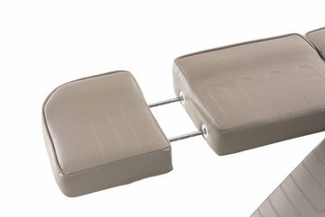 TPFLiving Massageliege Sphero - Hydraulische Kosmetikliege (Massagebett 360° drehbar. Sitzhöhe 60 - 75 cm, Massagesessel bis zu 400 kg belastbar), mit Feinzellenschaumstoff gepolstert - Material: Kunstleder grau