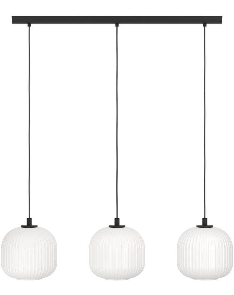 EGLO Hängeleuchte MANTUNALLE Pendellampe, Stahl, Glas, günstig online kaufen