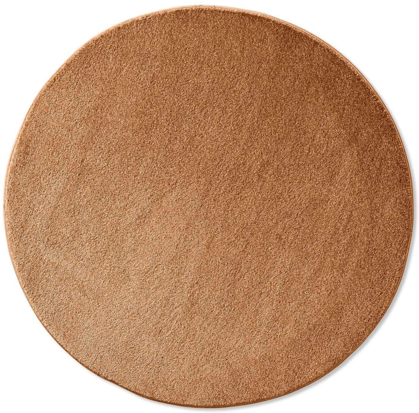TaCa Home Teppich Hochwertiger Webteppich aus Soft Touch Polypropylen, rund, Höhe: 13 mm, Extra weicher Designer Bodenteppich