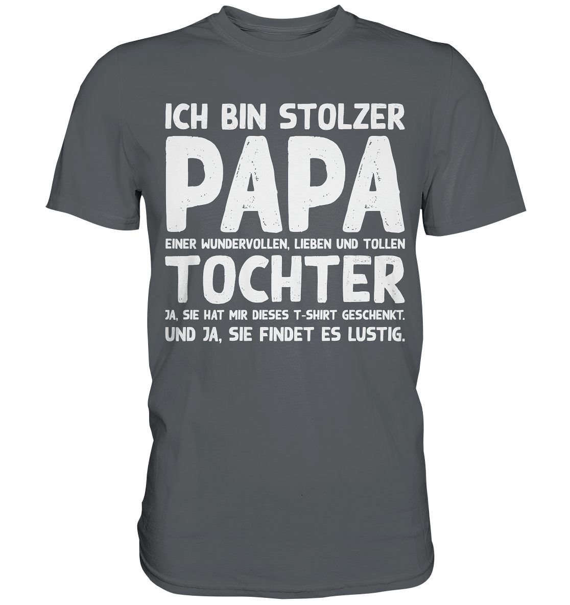 Tigerlino T-Shirt Stolzer Papa einer Tochter günstig online kaufen