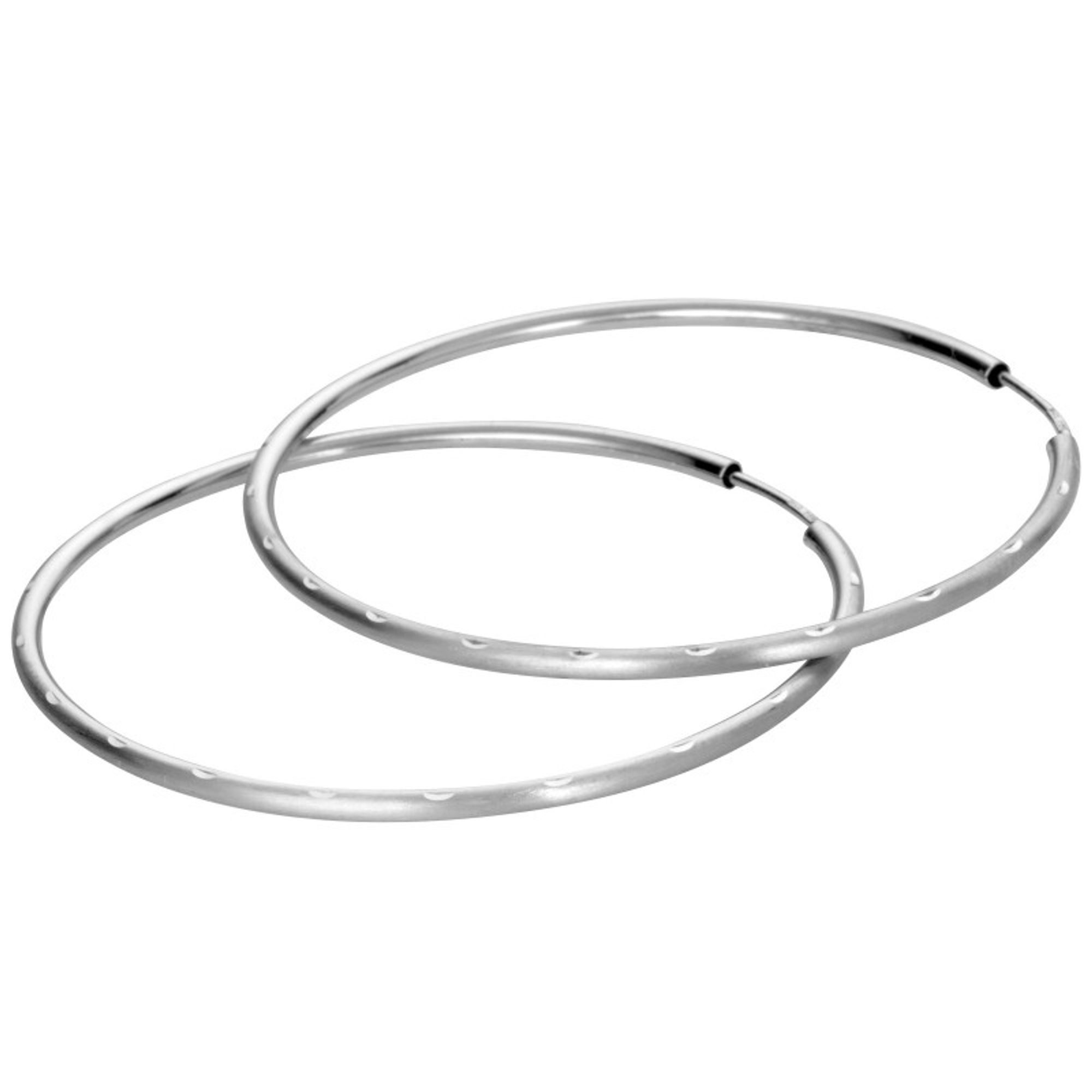 Miamar Paar Creolen SCR26, Miamar Damen SCR26 Creolen Silber Ohrschmuck