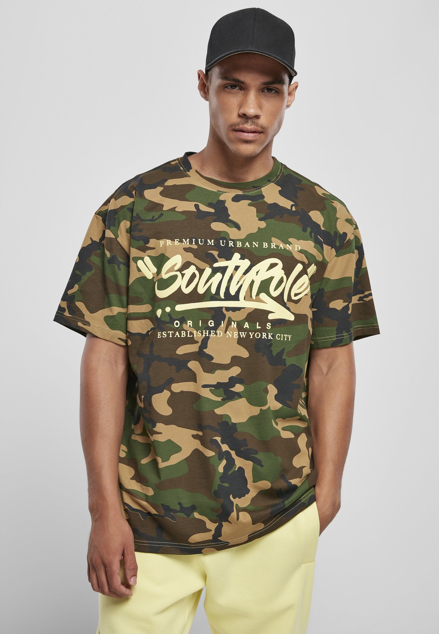 Sleeve Tee Southpole Short koreancamo Herren Southpole T-Shirt (1-tlg)