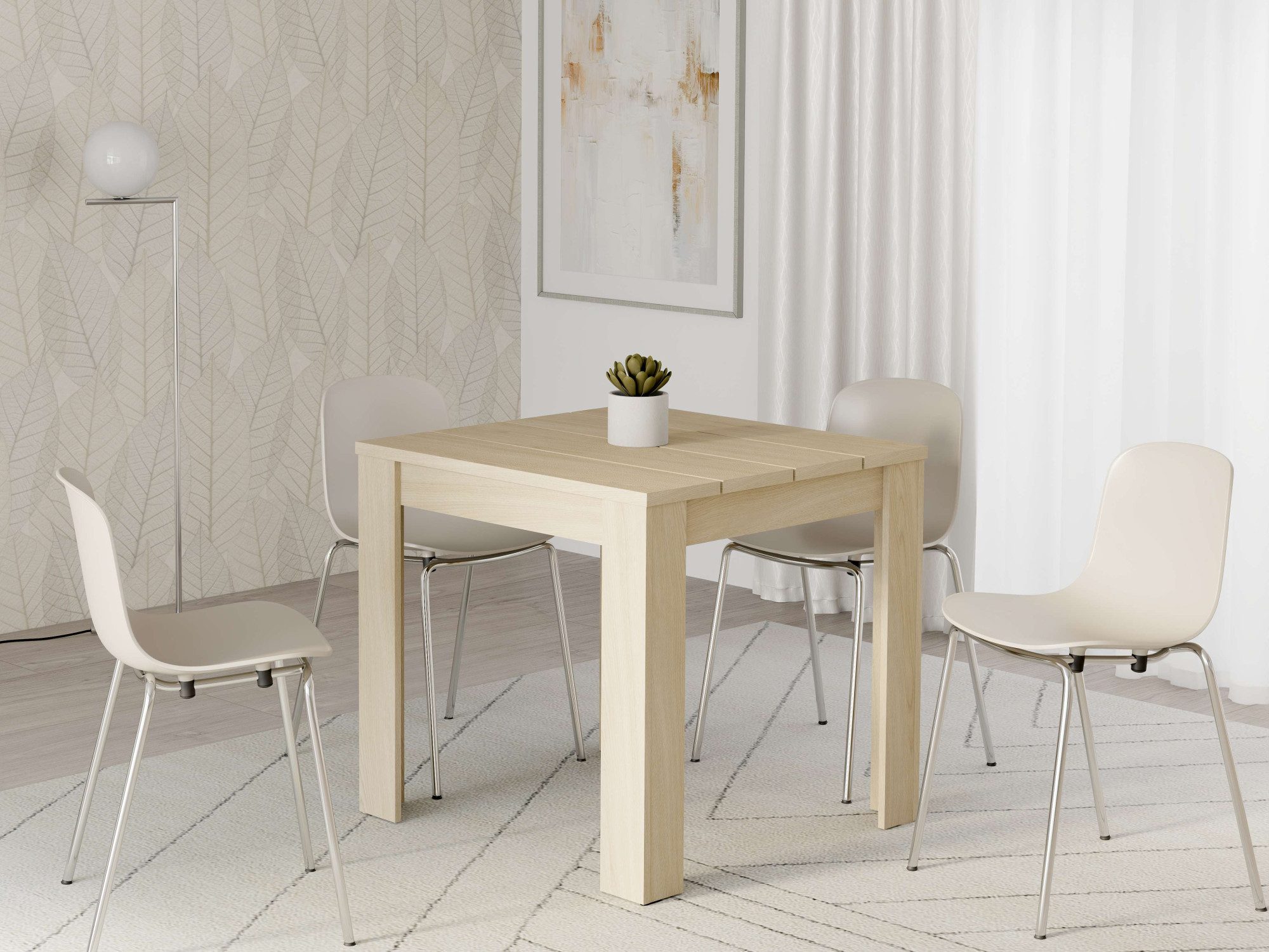 Home affaire Esstisch Spoleto, Esstisch, Küchentisch, Speisetisch, Familientisch, Charakterstarke 4-Lamellen-Platte, 4 Farben, 2 Größen – top modern
