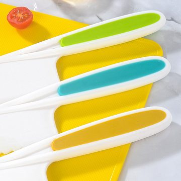 Henreal Kinderkochmesser 8-teiliges Kinder-Küchenmesser-Set, zum Schneiden und Kochen von Obst