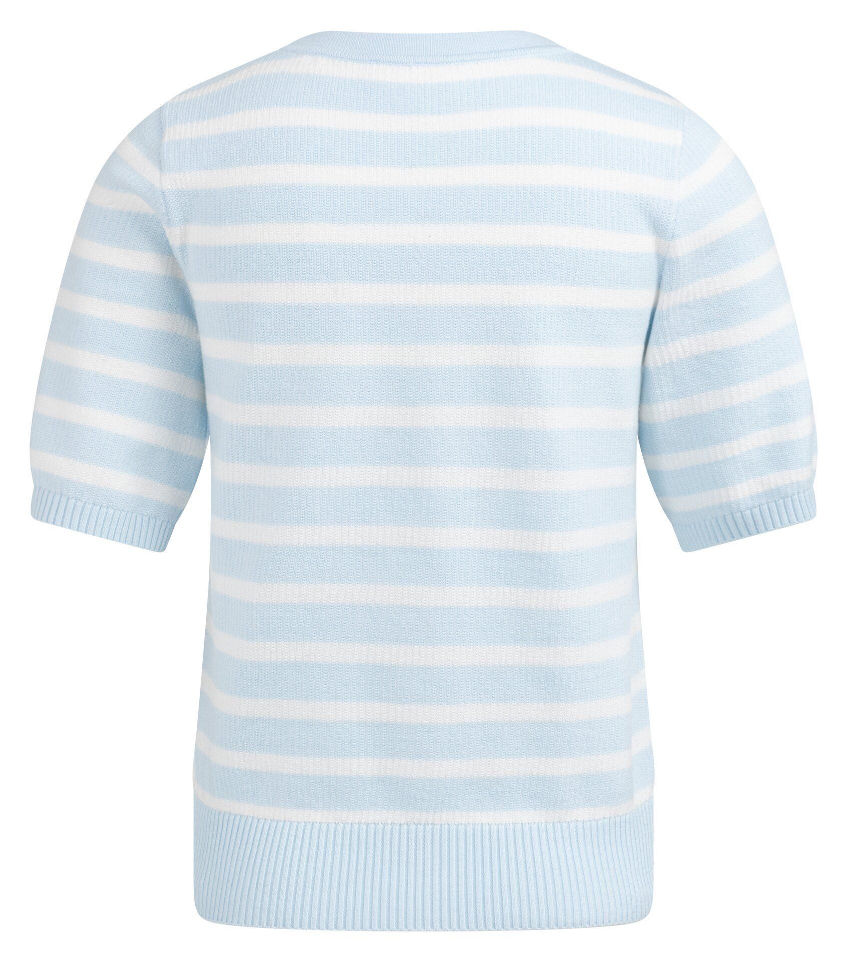 YAYA Kurzarmpullover Pullover mit Streifenmuster günstig online kaufen