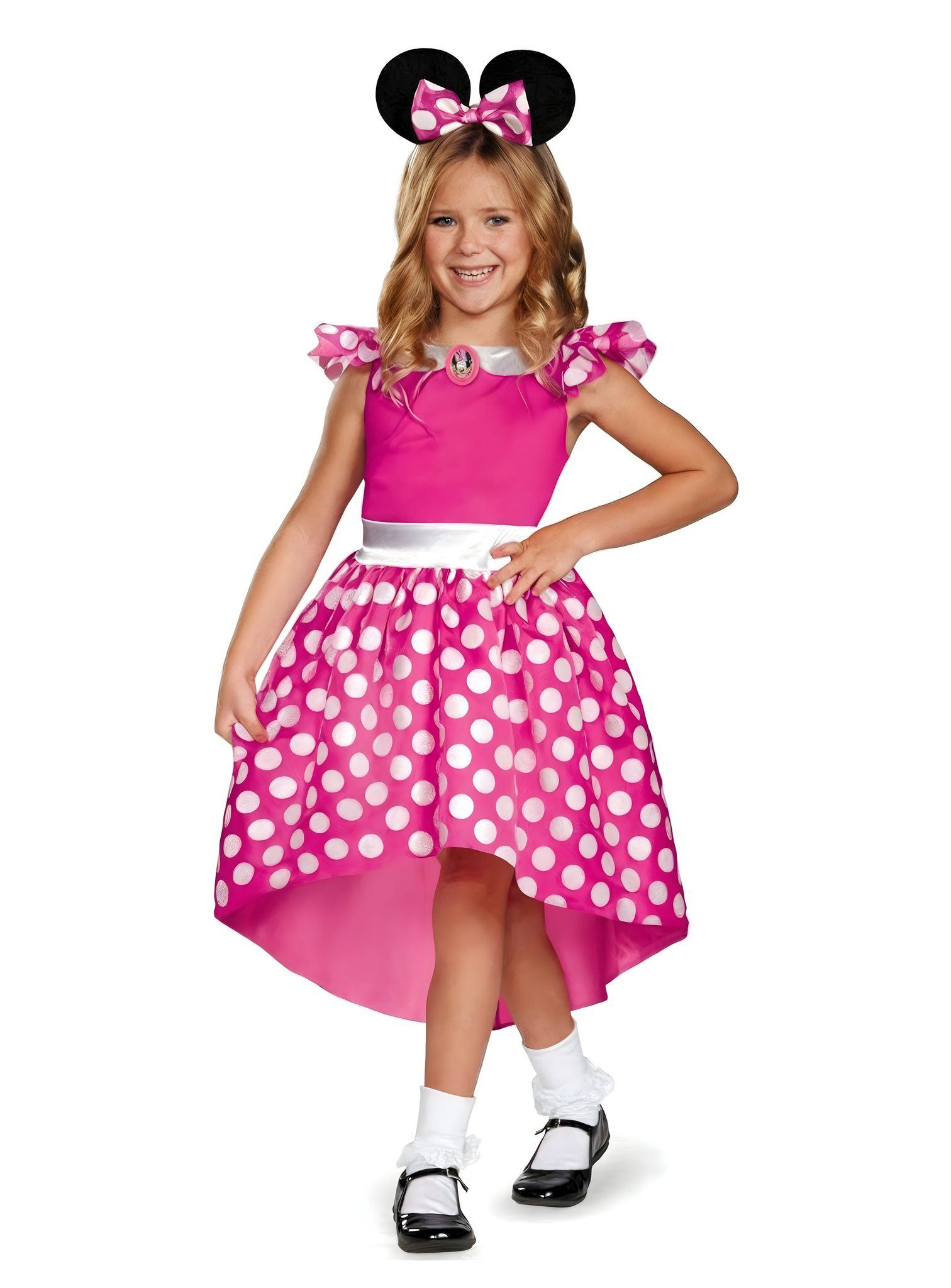 Metamorph Kostüm Minnie Maus Kleid - Faschingskostüm Kinder Mädchen, Süßes Kleid für kleine Disney-Mäuse