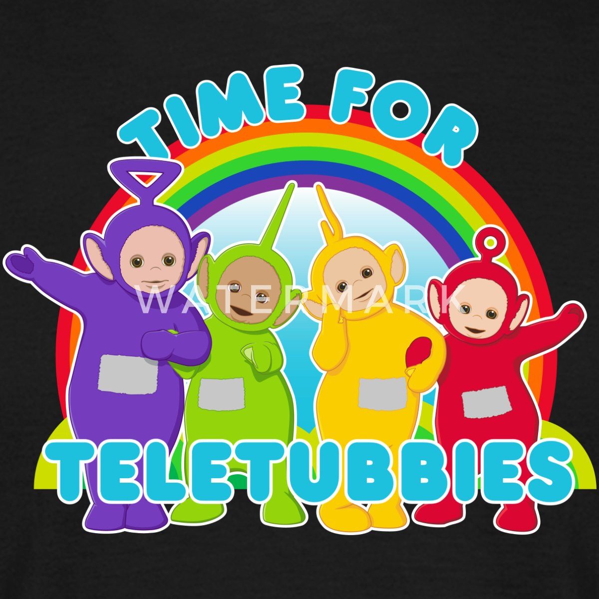 Spreadshirt T-Shirt Teletubbies Time For Teletubbies Männer T-Shirt (1-tlg)