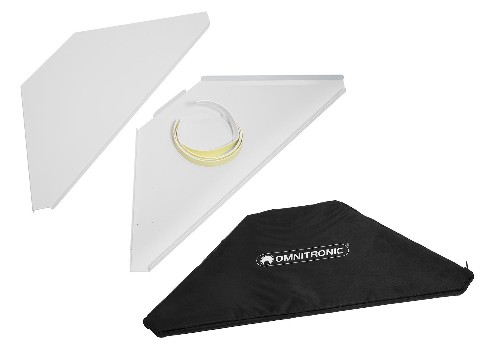 DJ Controller OMNITRONIC Eckplatten inkl. Tasche für Mobile DJ Stand ws