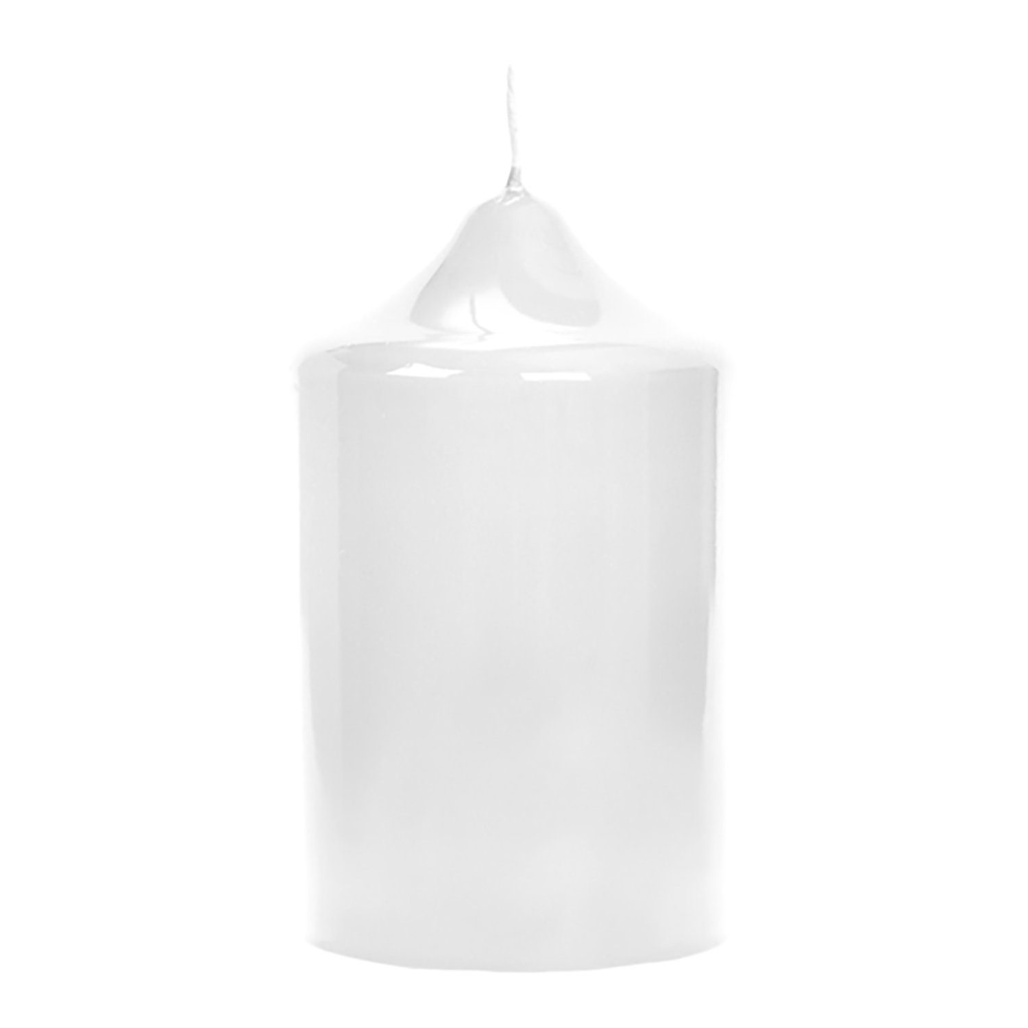 Fink Stumpenkerze FINK Stabkerze Altar - weiß - H. 10cm x D. 8cm (1 Stück)