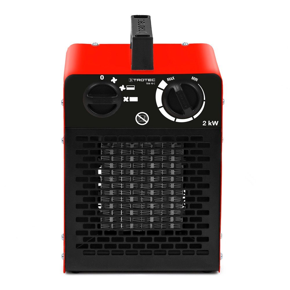 TROTEC Keramikheizlüfter TDS 10 C, 2000 W, inkl. Mehrstufen-Temperaturregelung Bauheizer mit Thermostat – Bild 3 von 5
