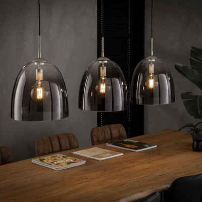 famlights Hängeleuchte, Pendelleuchte Madlen in Nickel E27 330mm 3-flammig, keine Angabe, Leuchtmittel enthalten: Nein, warmweiss, Hängeleuchte, Pendellampe, Pendelleuchte