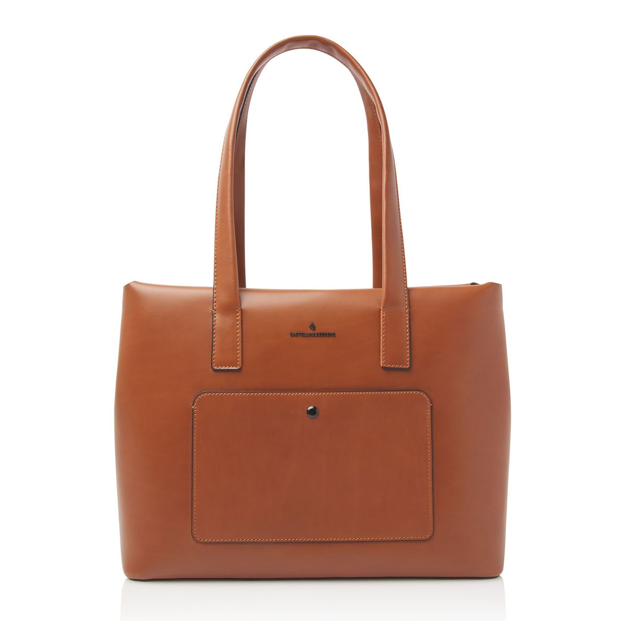 Castelijn & Beerens Schultertasche Dama, Leder cognac