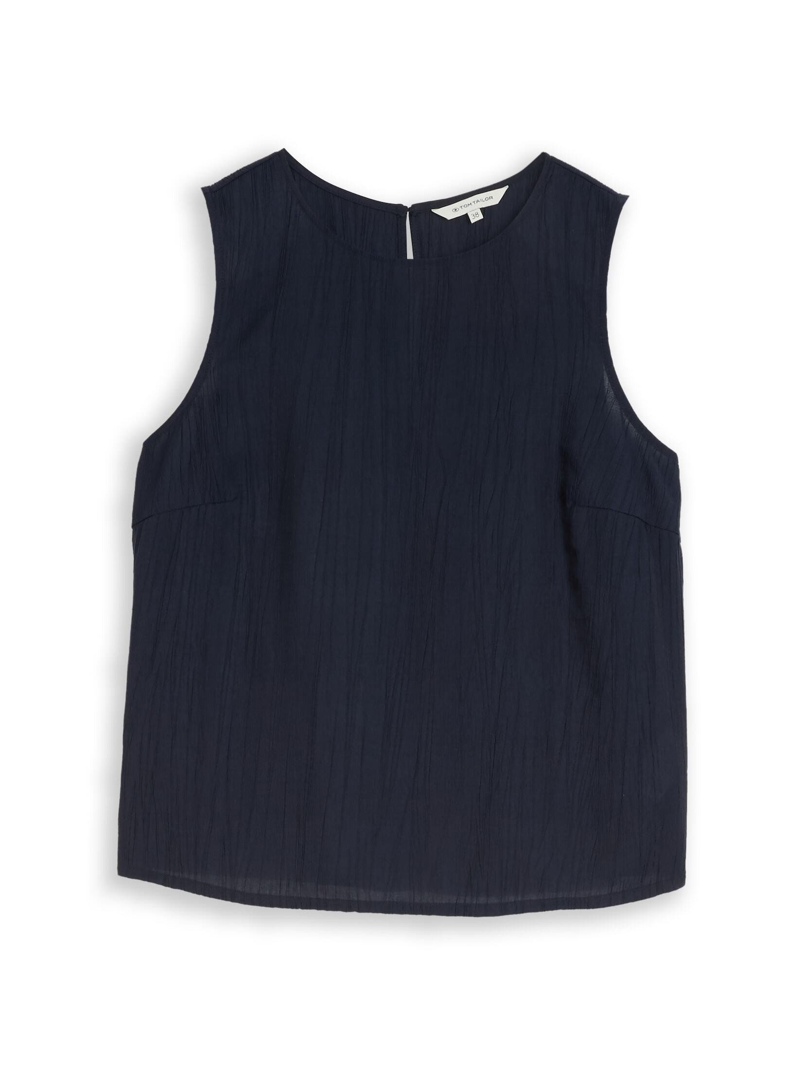 TOM TAILOR Blusentop Blusen & Shirts Crêpe Blusentop mit Rundhalsausschnitt