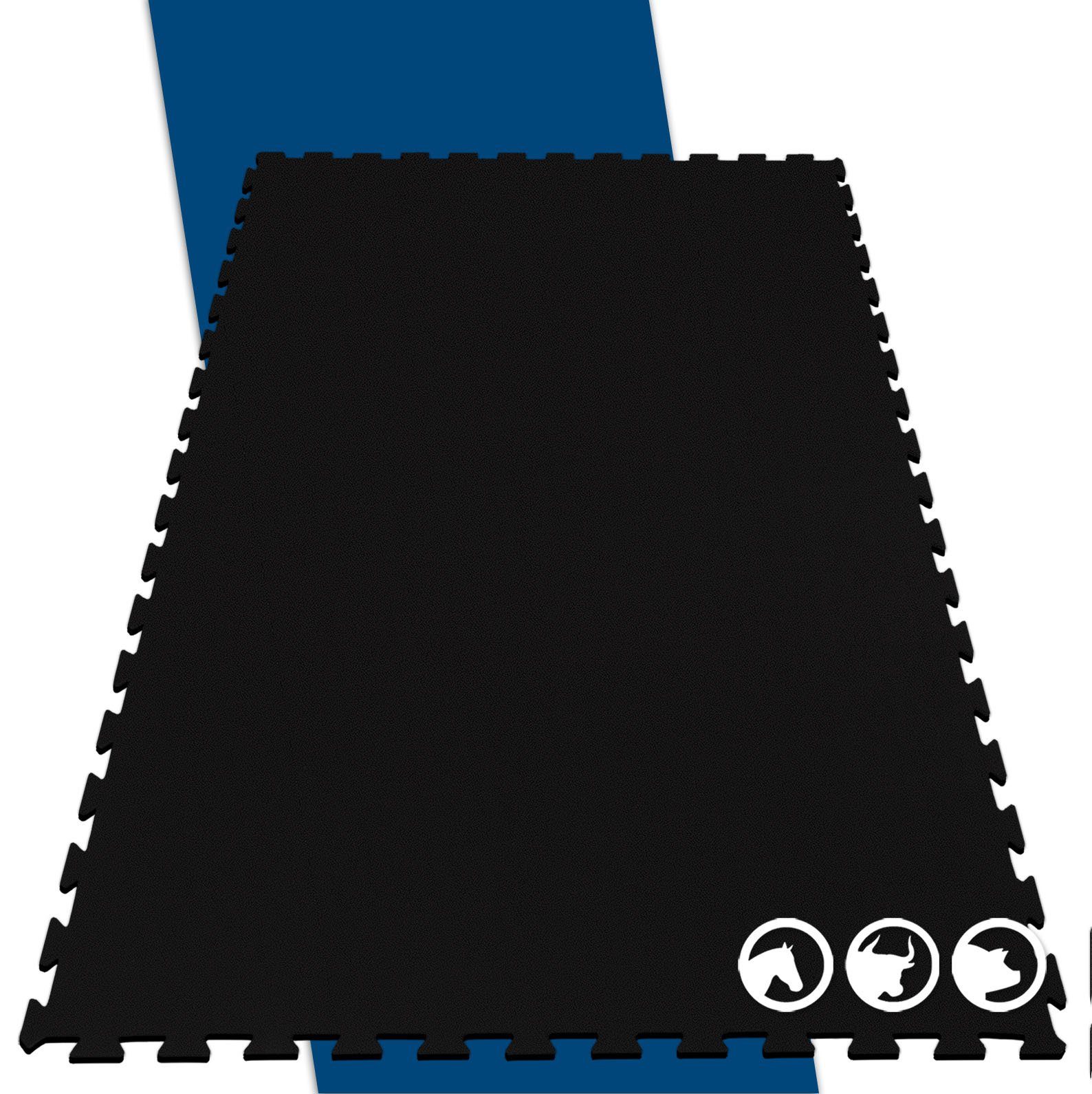 etm Bodenschutzmatte Puzzle-Stallmatte aus Gummi Pontiac, günstig online kaufen