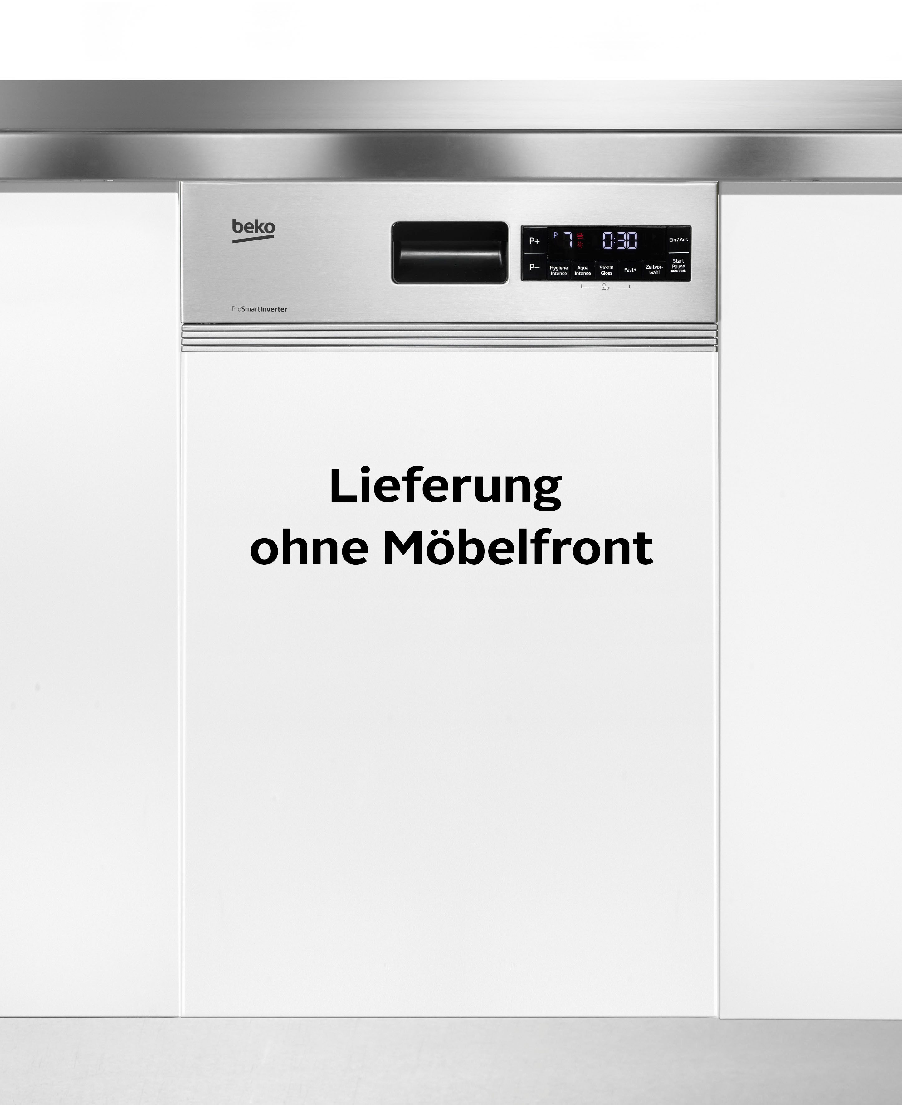 BEKO teilintegrierbarer Geschirrspüler BDSS28040XQ 7686101635, 10 Maßgedecke, SelfDry