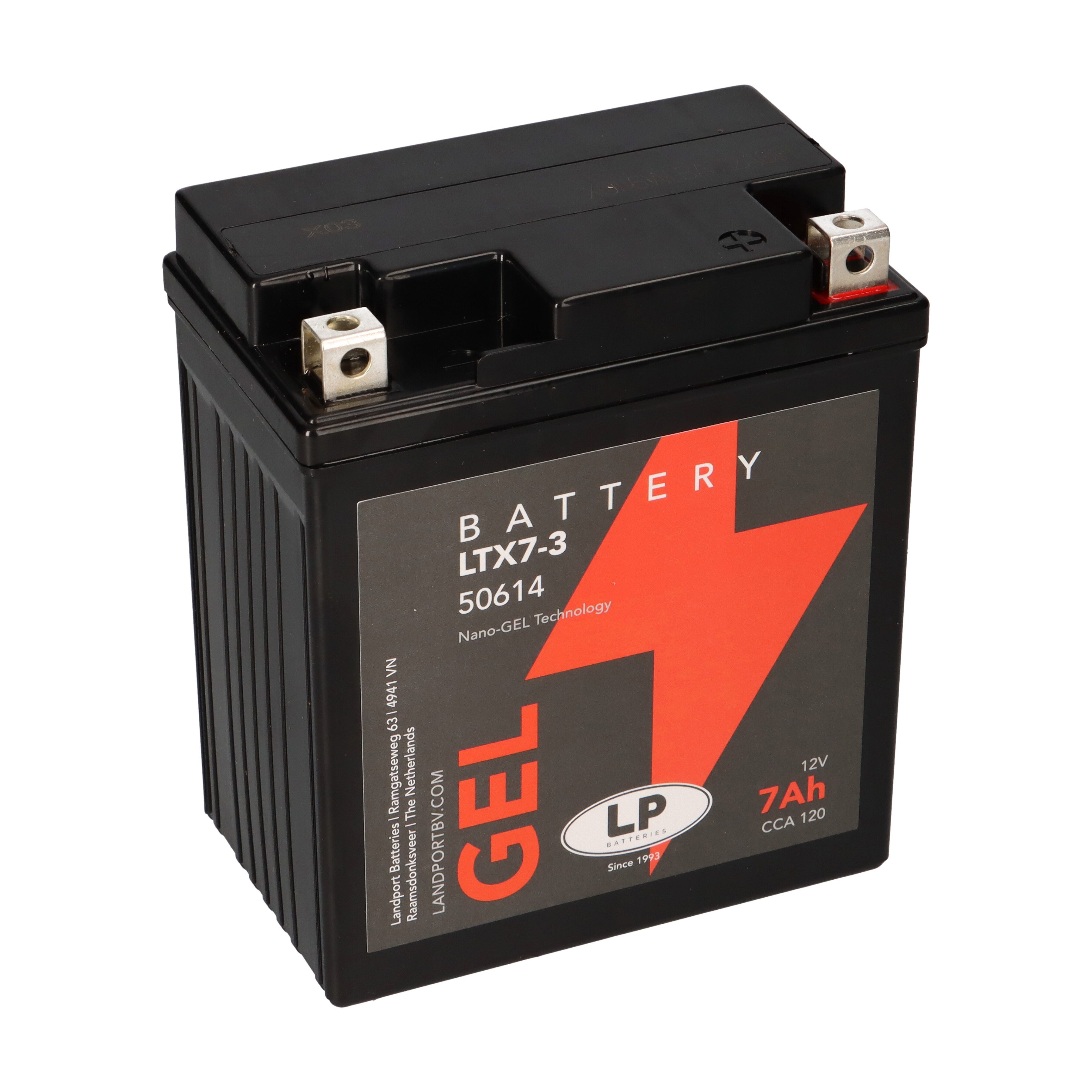 Batterie 12V 7Ah für Motorrad Startbatterie MG LTX7-3 Bleiakkus