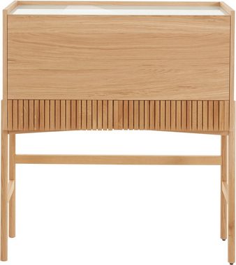 andas Schreibtisch »Jytte«, Design by Morten Georgsen, mit massiven Holzstreben in der Front