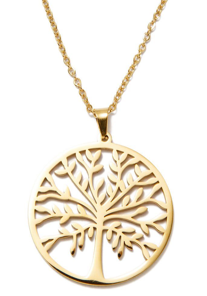 Firetti Kette mit Anhänger Schmuck Geschenk Lebensbaum, Made in Germany