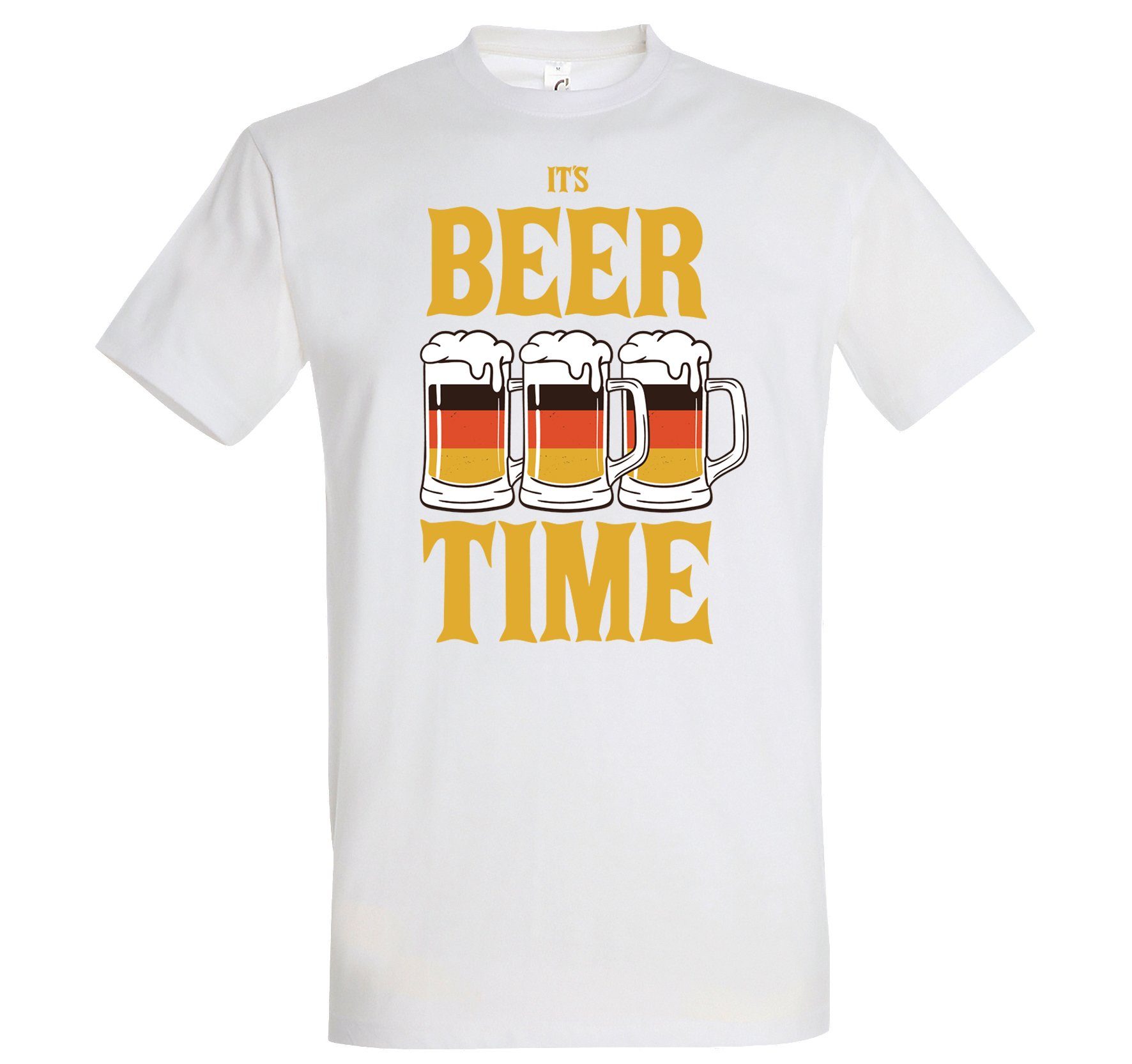 Youth Designz T-Shirt IT'S BEER TIME Herren T-Shirt mit Trendigem Frontdruck