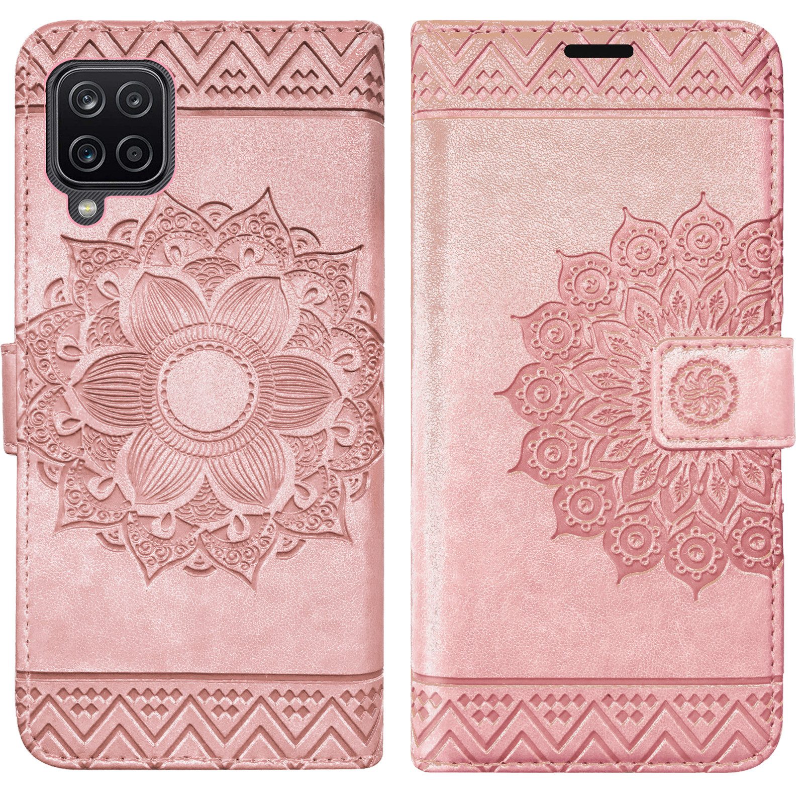 betterfon Handyhülle Handytasche für Samsung Galaxy A12 / M12 Klapphülle, Wallet Case mit Kartenfächern Magnetverschluss und weicher Innenhülle