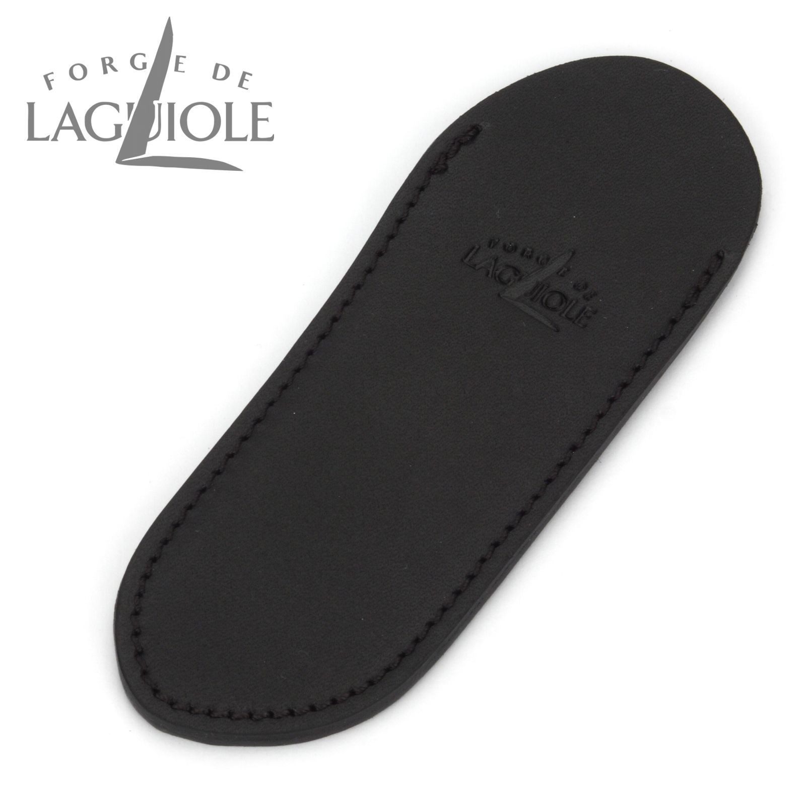 Forge de Laguiole Ножиtasche F 3 N noir, Etui für ein Laguiole Ножи mit 11/12 cm Grifflänge - Leder schwarz
