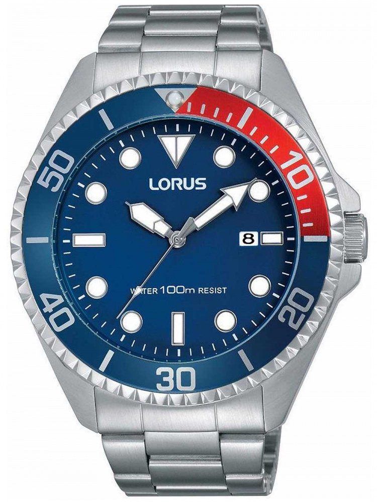 LORUS Quarzuhr Lorus RH941GX9 Herren 44mm 10ATM, Sekunde