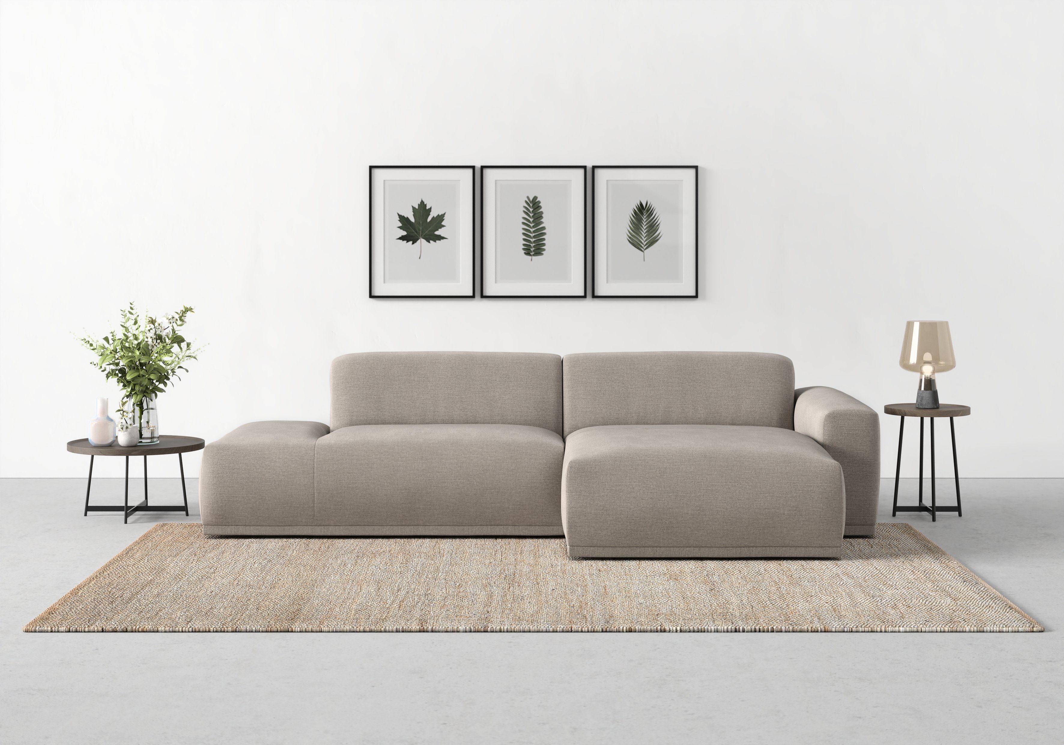 TRENDMANUFAKTUR Ecksofa Braga, mit hochwertigem Kaltschaum, L-Form, in Cord günstig online kaufen