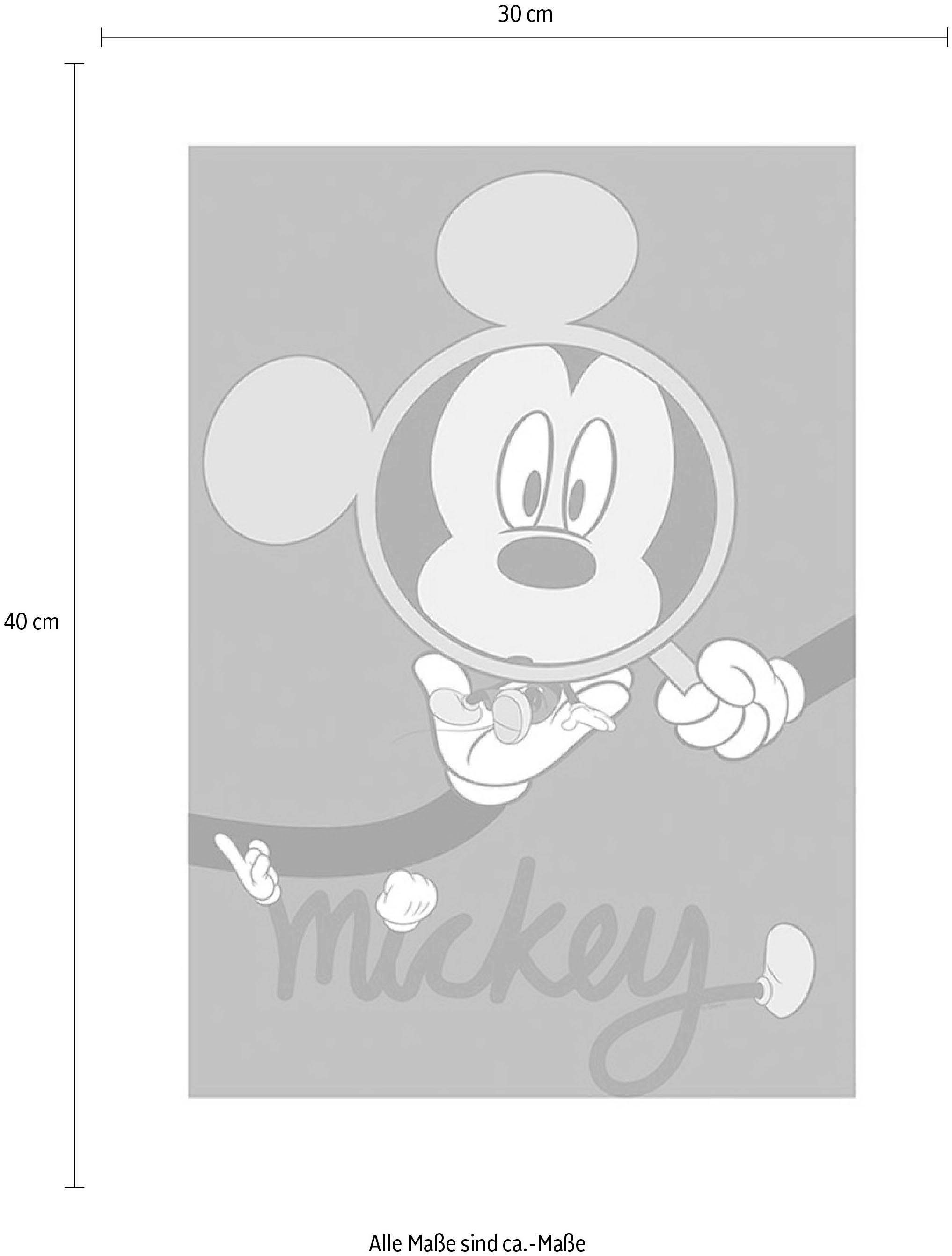 Komar Poster Mickey Mouse Magnifying (1 Glass, Schlafzimmer, Disney Kinderzimmer, Wohnzimmer St)