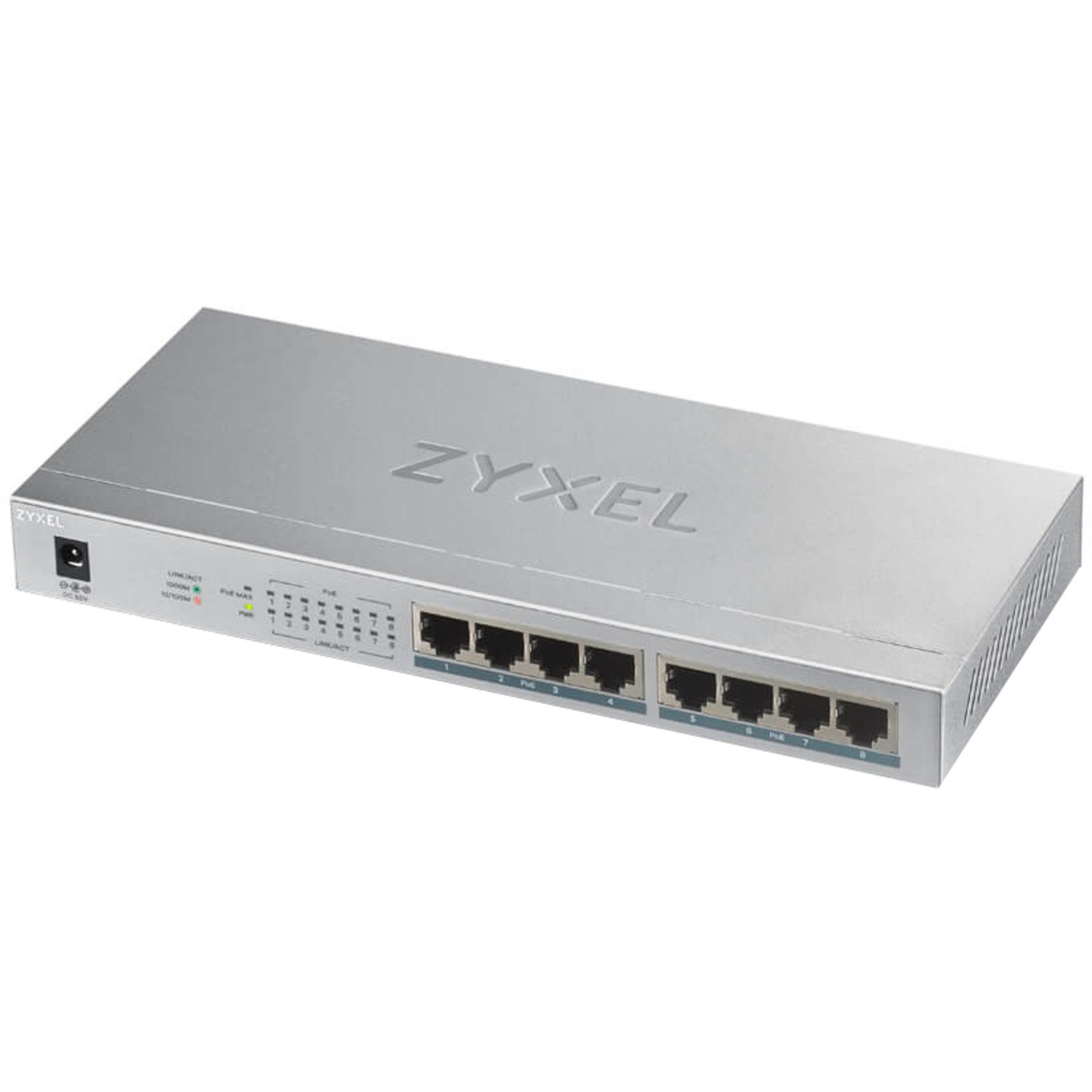 Zyxel Zyxel GS1008HP, Switch, (lüfterlos) Netzwerk-Switch