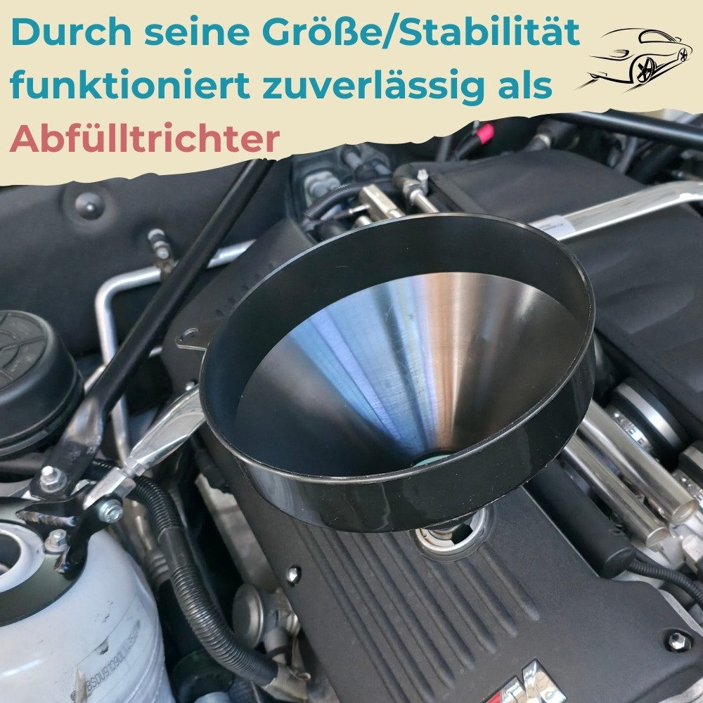 GarPet Öltrichter Trichter groß Sieb Einfülltrichter XXL Auto Öltrichter große Öffnung – Bild 3 von 5
