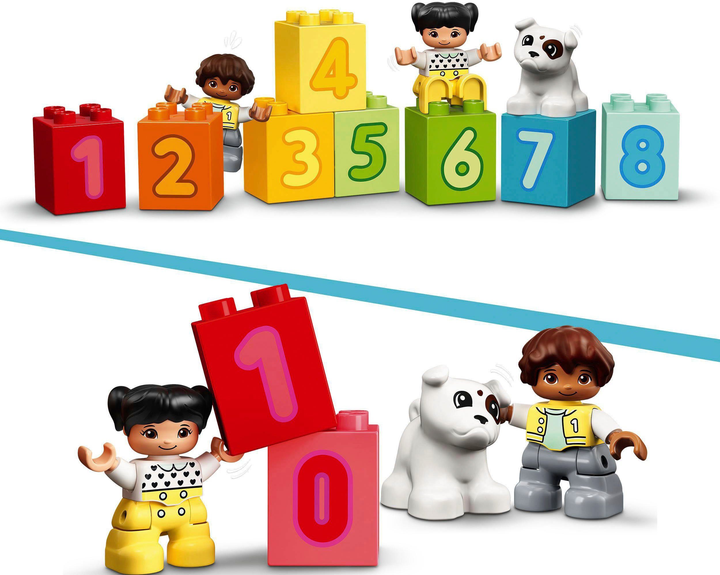 LEGO® Zahlenzug – Zählen lernen (10954), LEGO DUPLO Creative Play Konstruktionsspielsteine, (23 St) – Bild 5 von 5