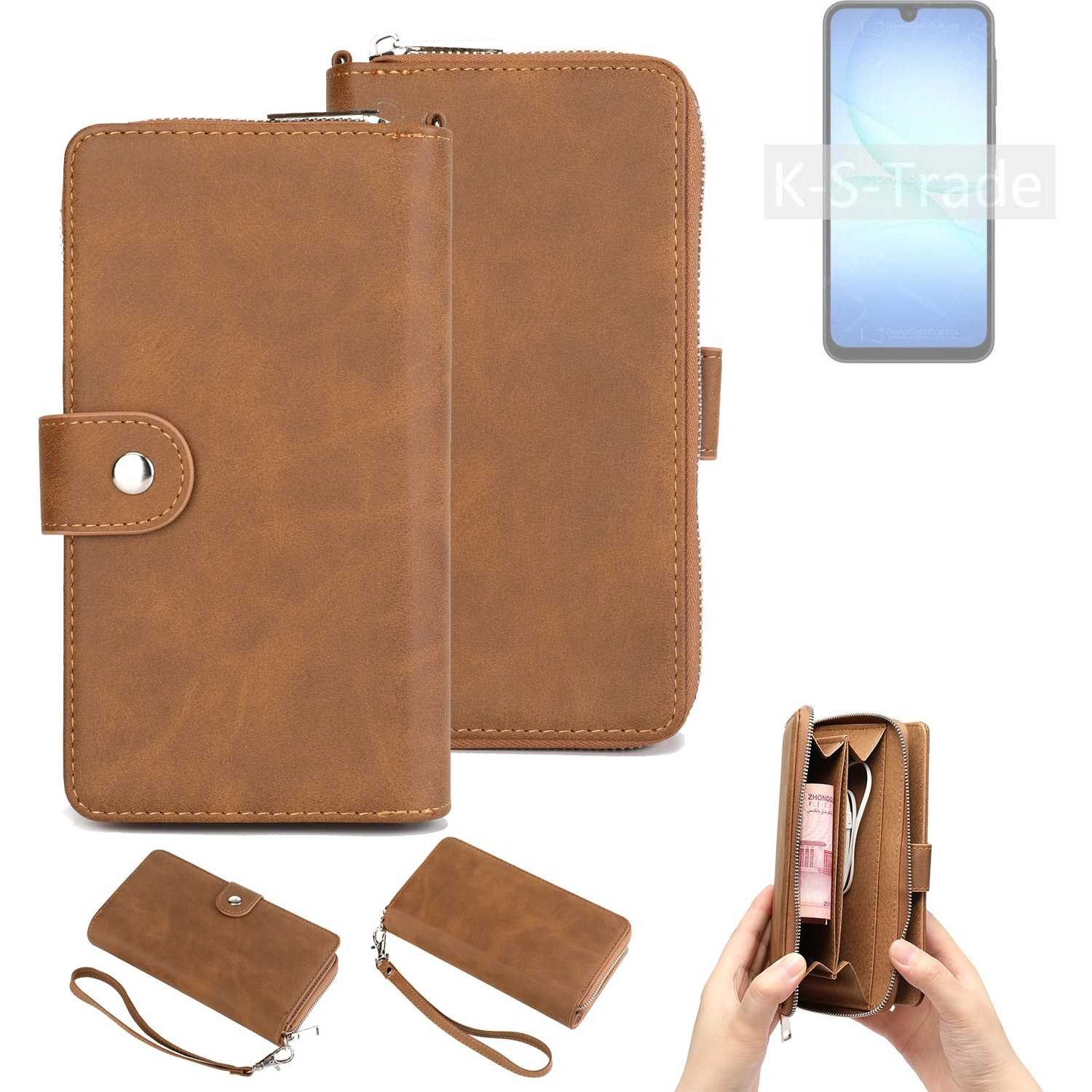 K-S-Trade Handyhülle für Samsung Galaxy A17 5G, Handyhülle Schutzhülle & Portemonnee Tasche Handytasche Case Etui