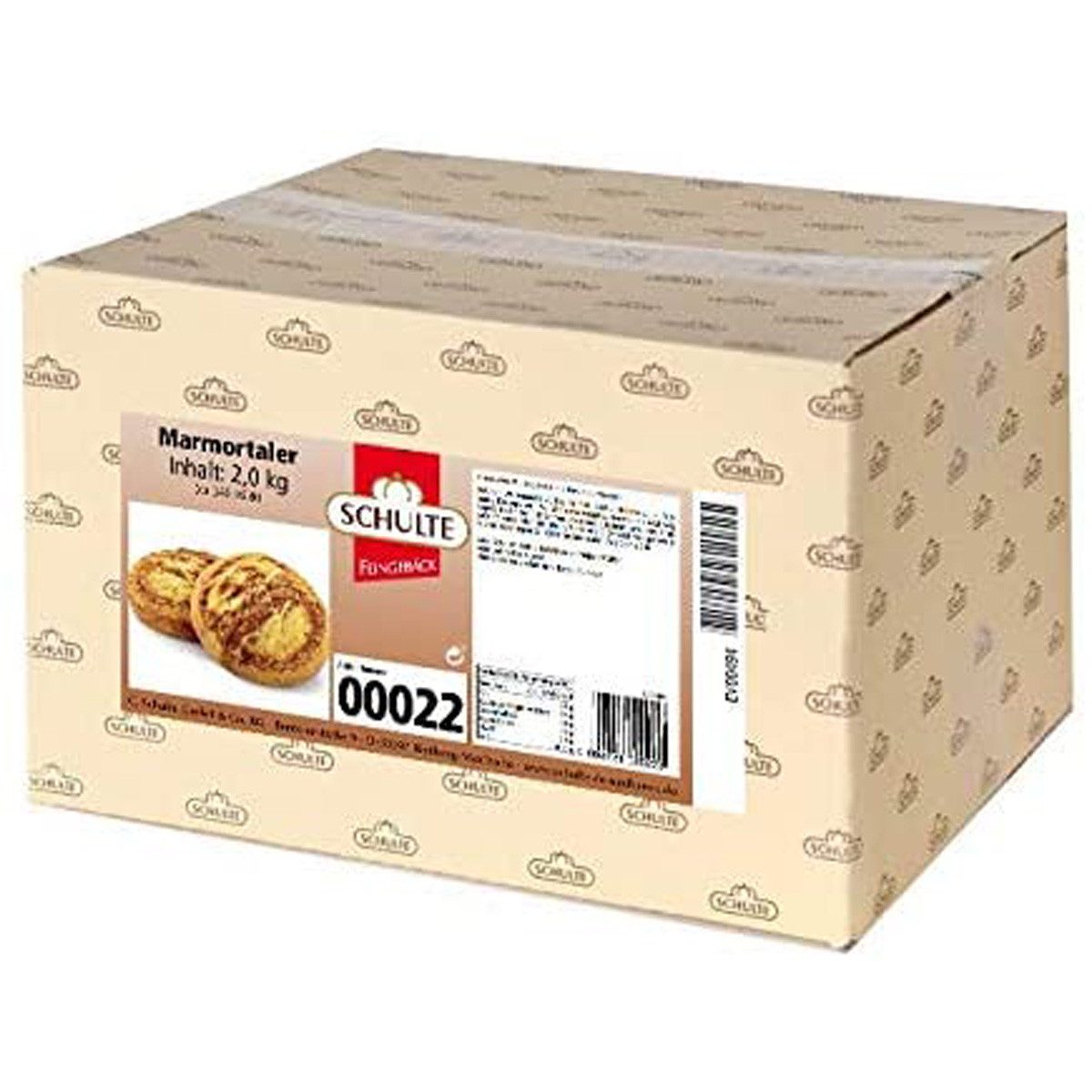 Schulte Kekse, Schulte Marmortaler das feine köstliche Mini Mürbegebäck 2000g