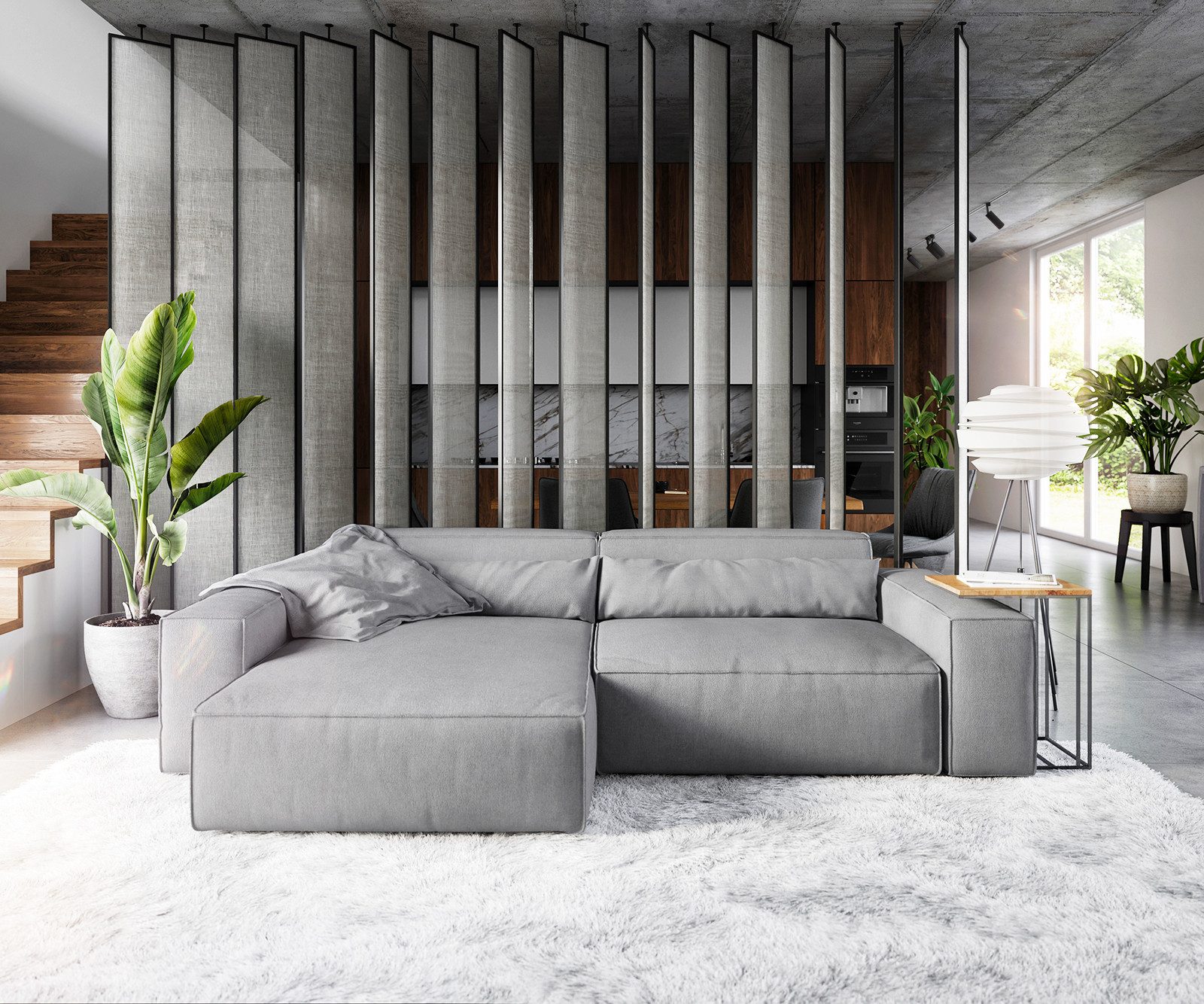 DELIFE Ecksofa Sirpio, XL Mikrofaser Grau 270x170 cm Recamiere variabel günstig online kaufen