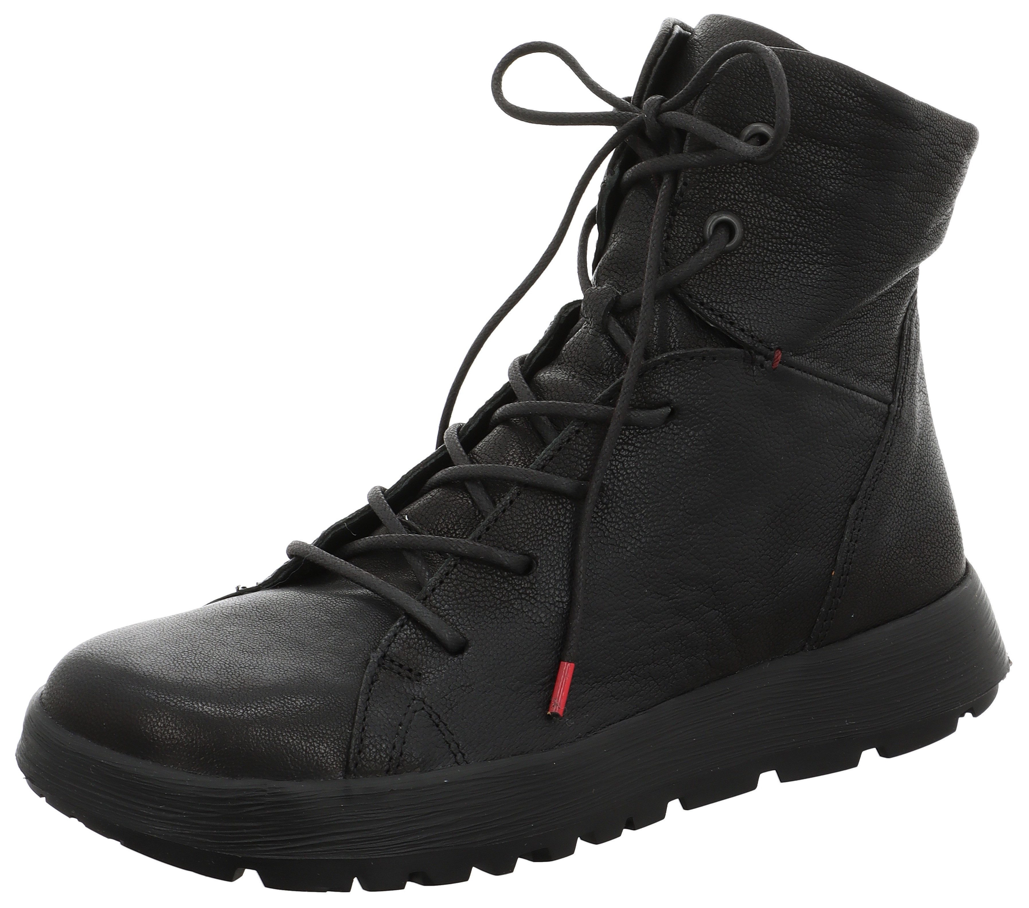 Think! Comoda Schnürboots Schnürstiefel, Winterstiefel, Bequemschuh mit Schurwolle