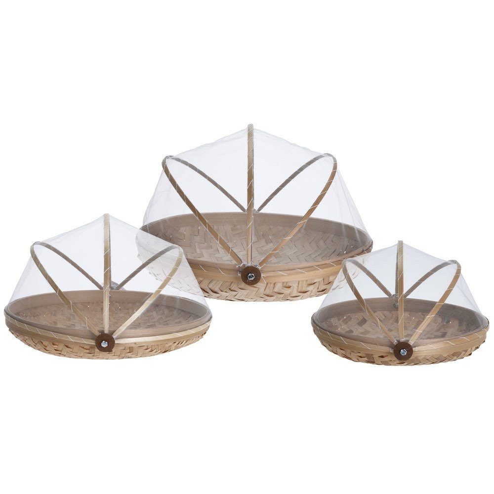 Excellent Houseware Brotkasten Bambusfaser Brotkorb Praktischer Küchenbehälter, Bambus, (einzeln, 0-tlg., einzeln)