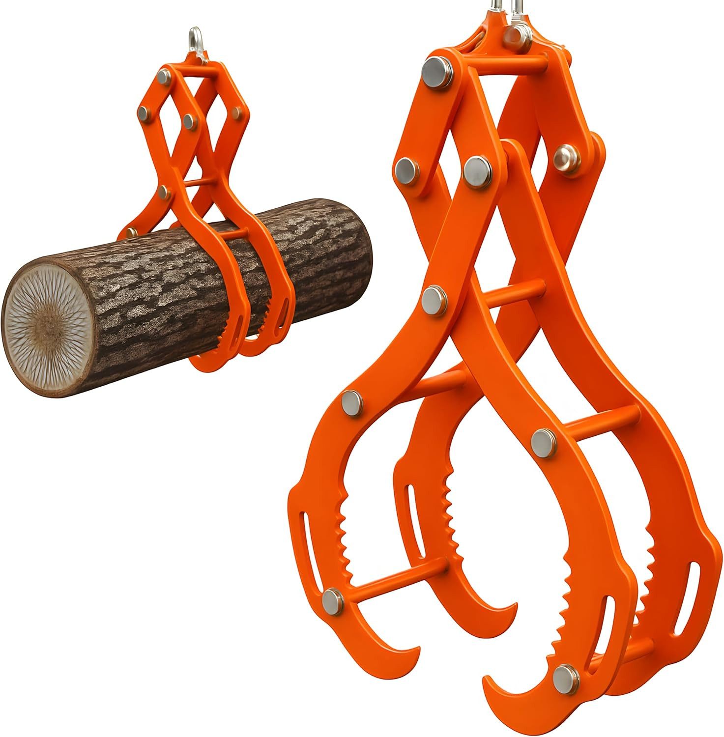 GarveeMore Verladezange Forstzange für Baumstämme Rückezange,Adlerklauen-Design, -], Forstwerkzeug für Traktoren, LKWs, ATVs, Gabelstapler