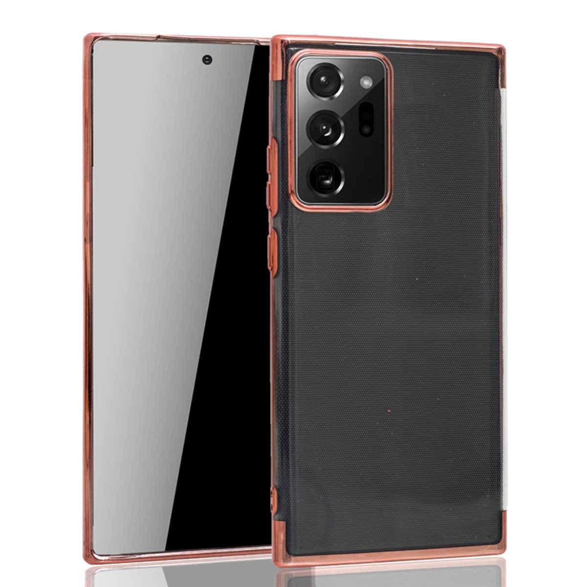 König Design Handyhülle Samsung Galaxy Note 20 Ultra, Samsung Galaxy Note 20 Ultra Handyhülle Bumper Backcover Rosa