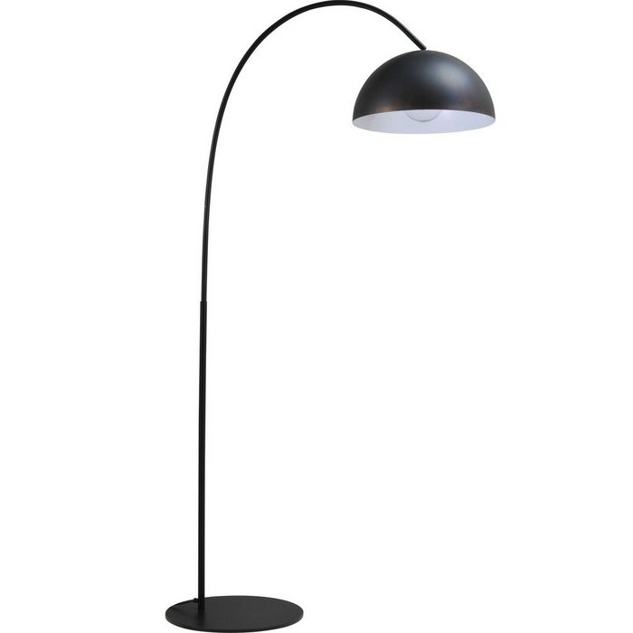 Licht-Erlebnisse Stehlampe LARINO ohne Leuchtmittel Stehleuchte 186 cm E27 186 cm Industrie Design Metall Bogenleuchte