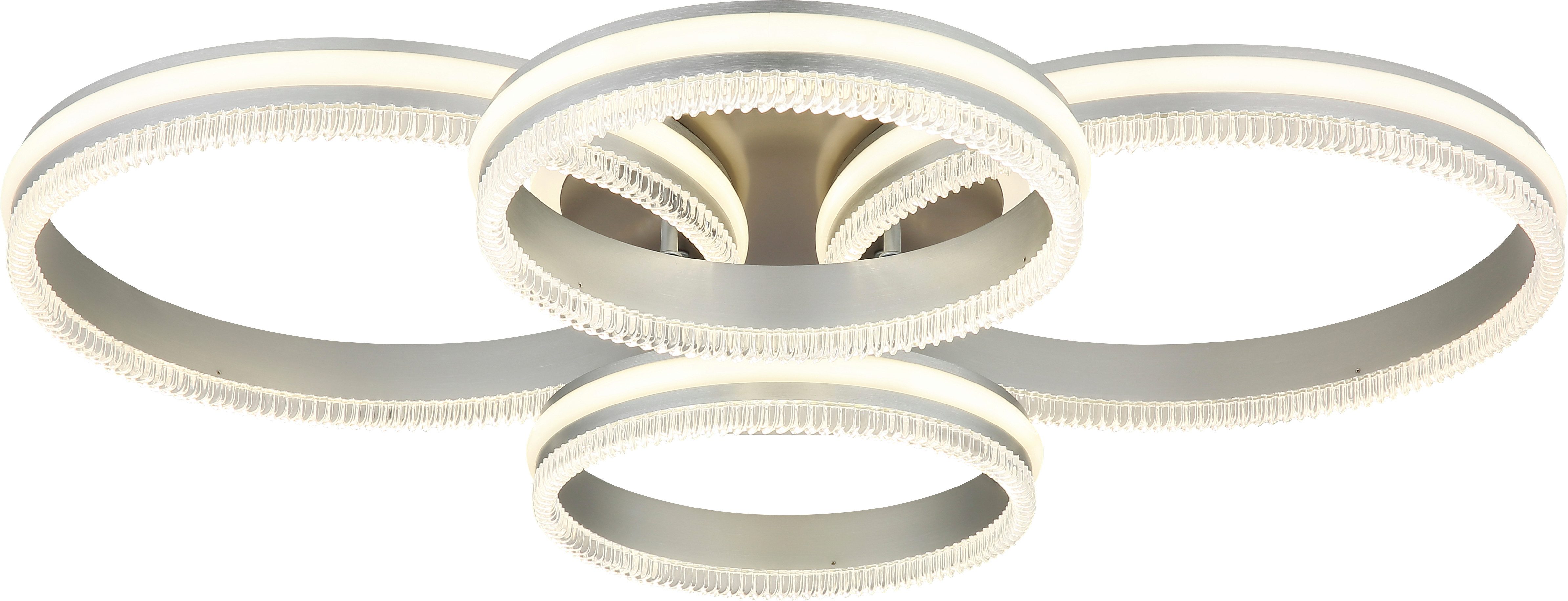 GLOBO LIGHTING Deckenleuchte FRANCINE, LED fest integriert, Große dimmbare Deckenleuchte, smart, Fernbedienung, elegant